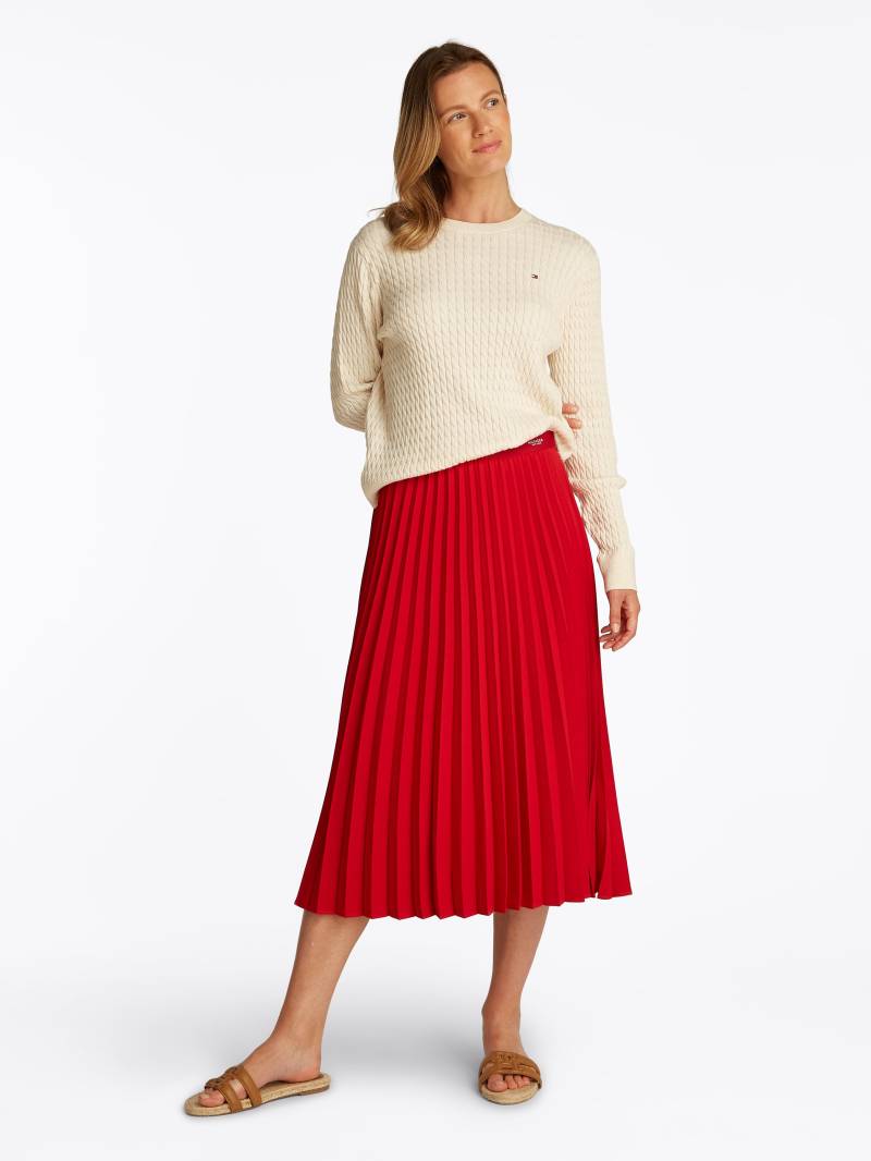 Tommy Hilfiger Langarmbluse »SOFT VIS V NECK LS BLOUSE«, mit Raffungen von Tommy Hilfiger