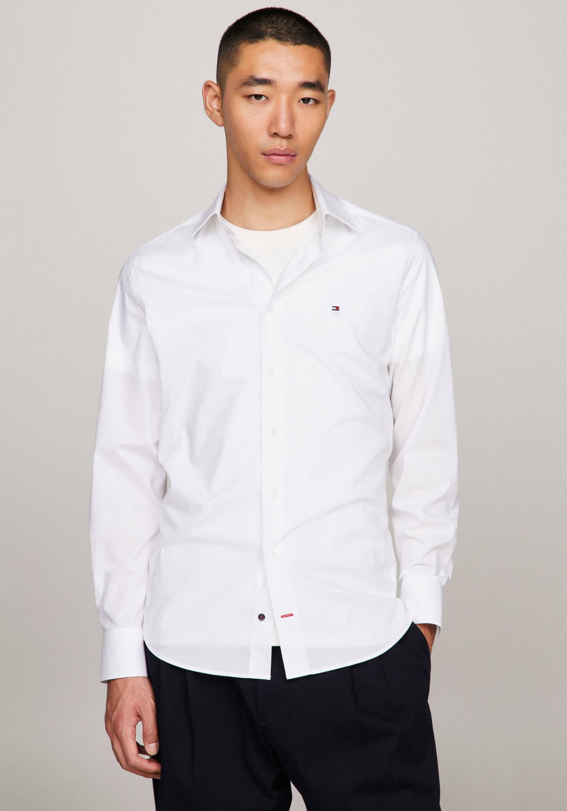 Tommy Hilfiger Langarmhemd »CL FLEX POPLIN RF SHIRT« von Tommy Hilfiger