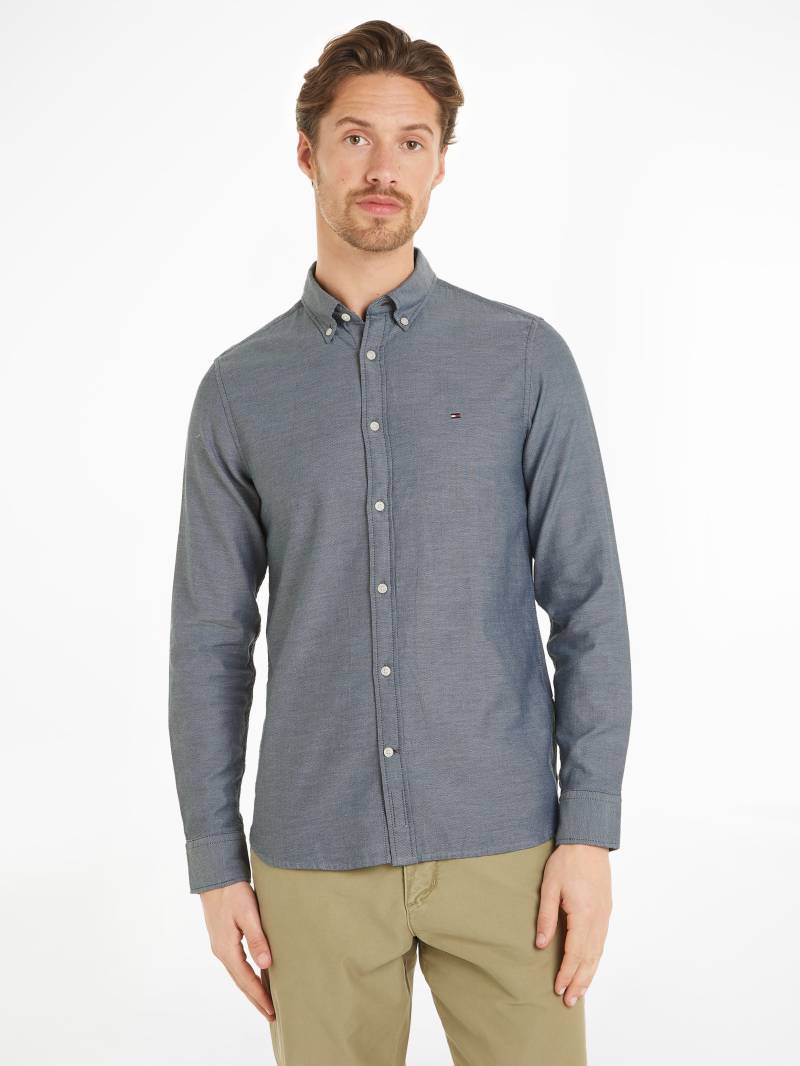 Tommy Hilfiger Langarmhemd »FLEX DOBBY SF SHIRT«, mit Knopfleiste von Tommy Hilfiger