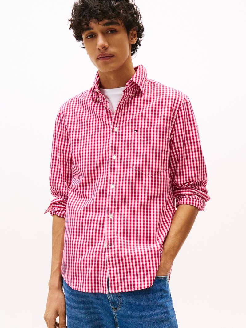Tommy Hilfiger Langarmhemd »FLEX POPLIN GINGHAM SHIRT« von Tommy Hilfiger