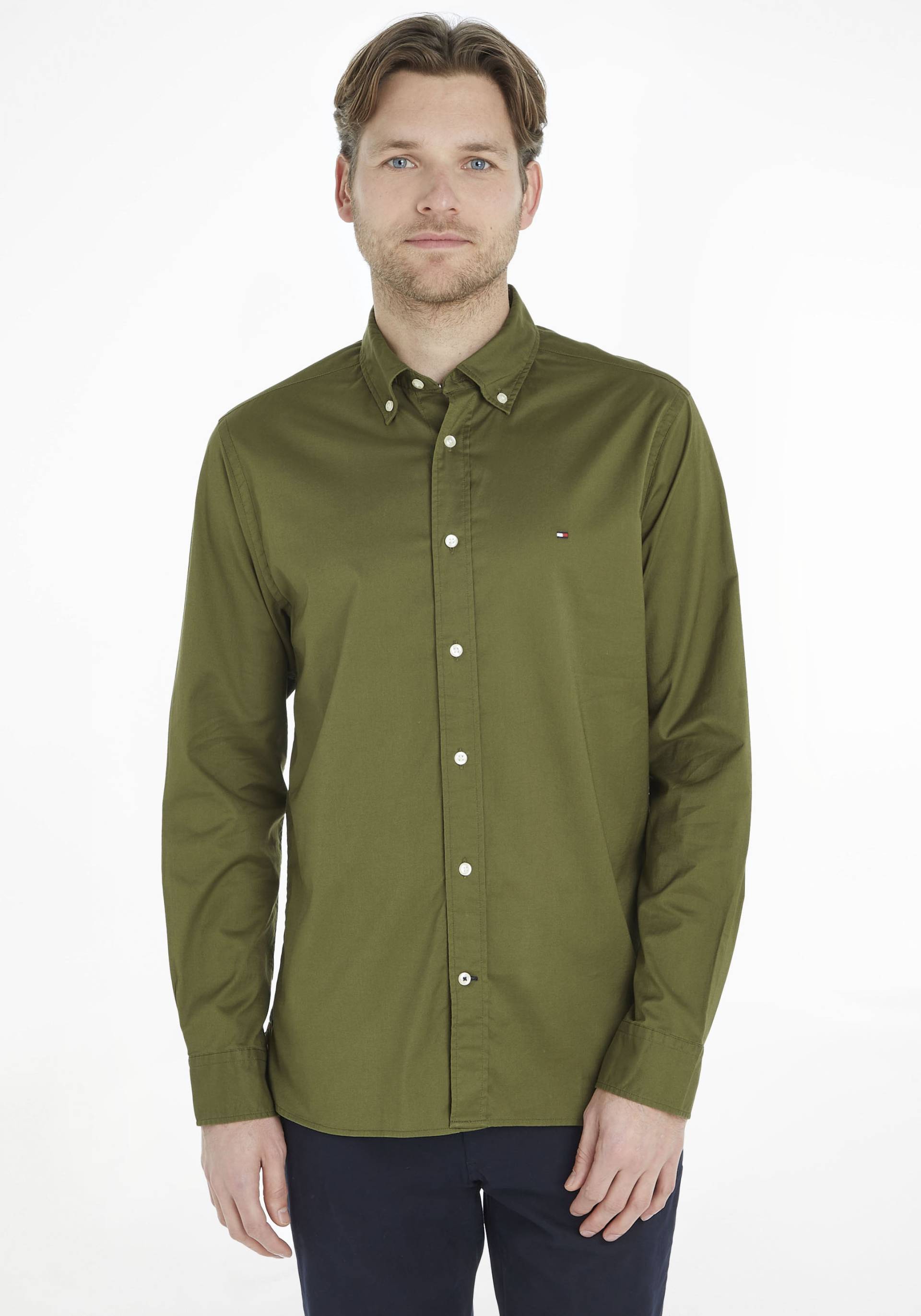 Tommy Hilfiger Langarmhemd »FLEX POPLIN RF SHIRT« von Tommy Hilfiger