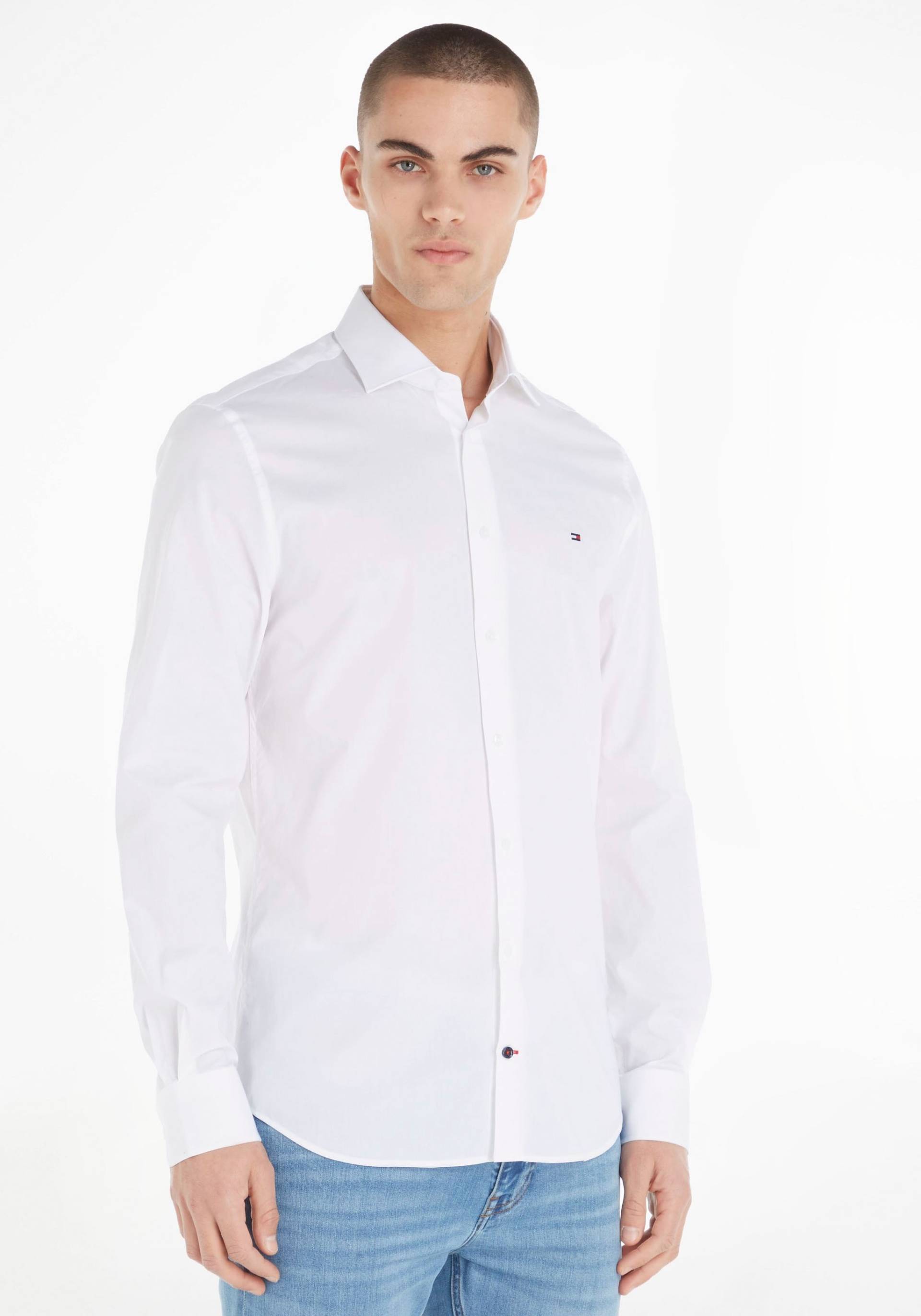 Tommy Hilfiger Langarmhemd »LA-Hemd Flex Poplin SF« von Tommy Hilfiger