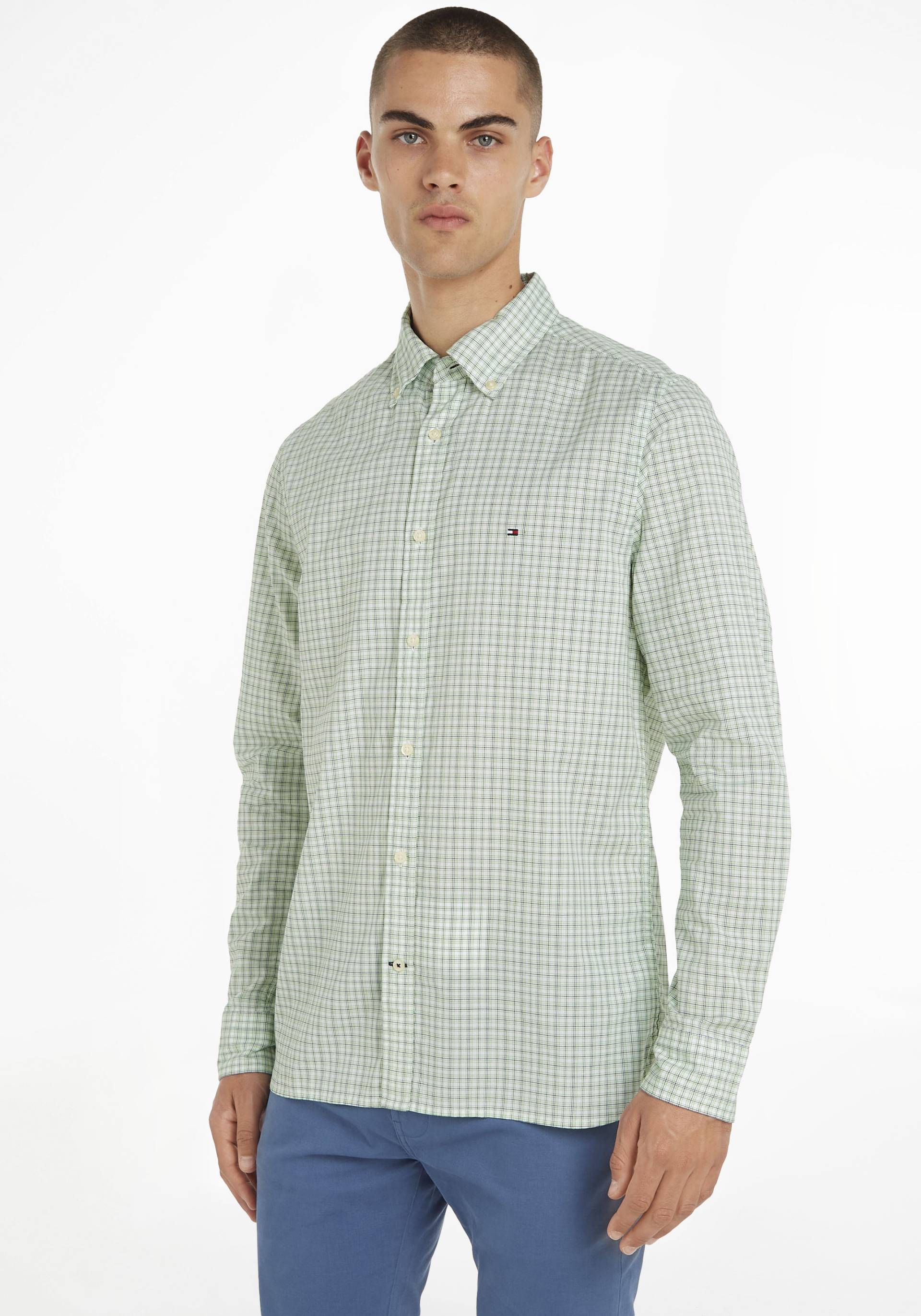 Tommy Hilfiger Langarmhemd »NATURAL SOFT GRID CHK SF SHIRT« von Tommy Hilfiger