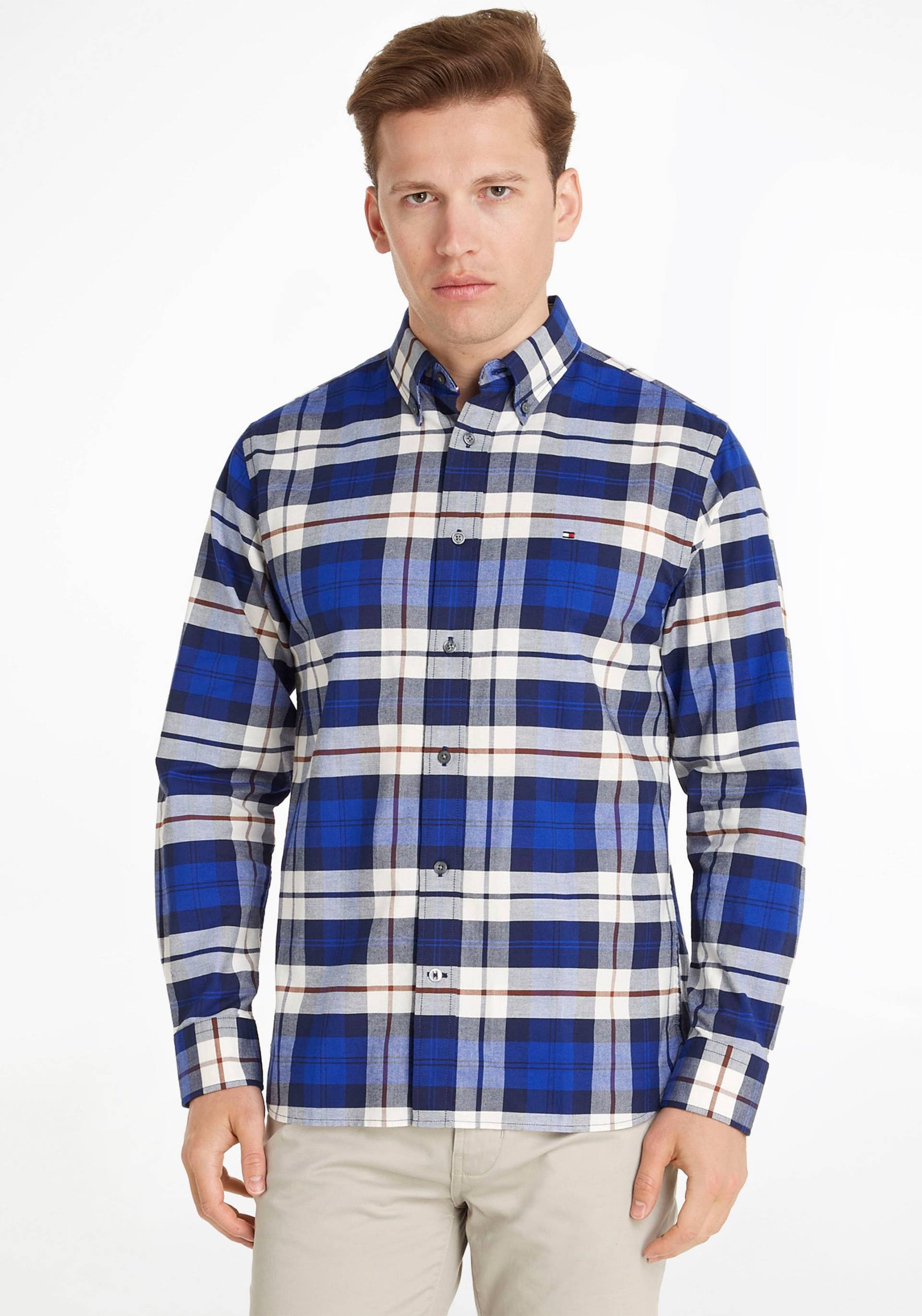 Tommy Hilfiger Langarmhemd »OXFORD BLACKWATCH RF SHIRT« von Tommy Hilfiger