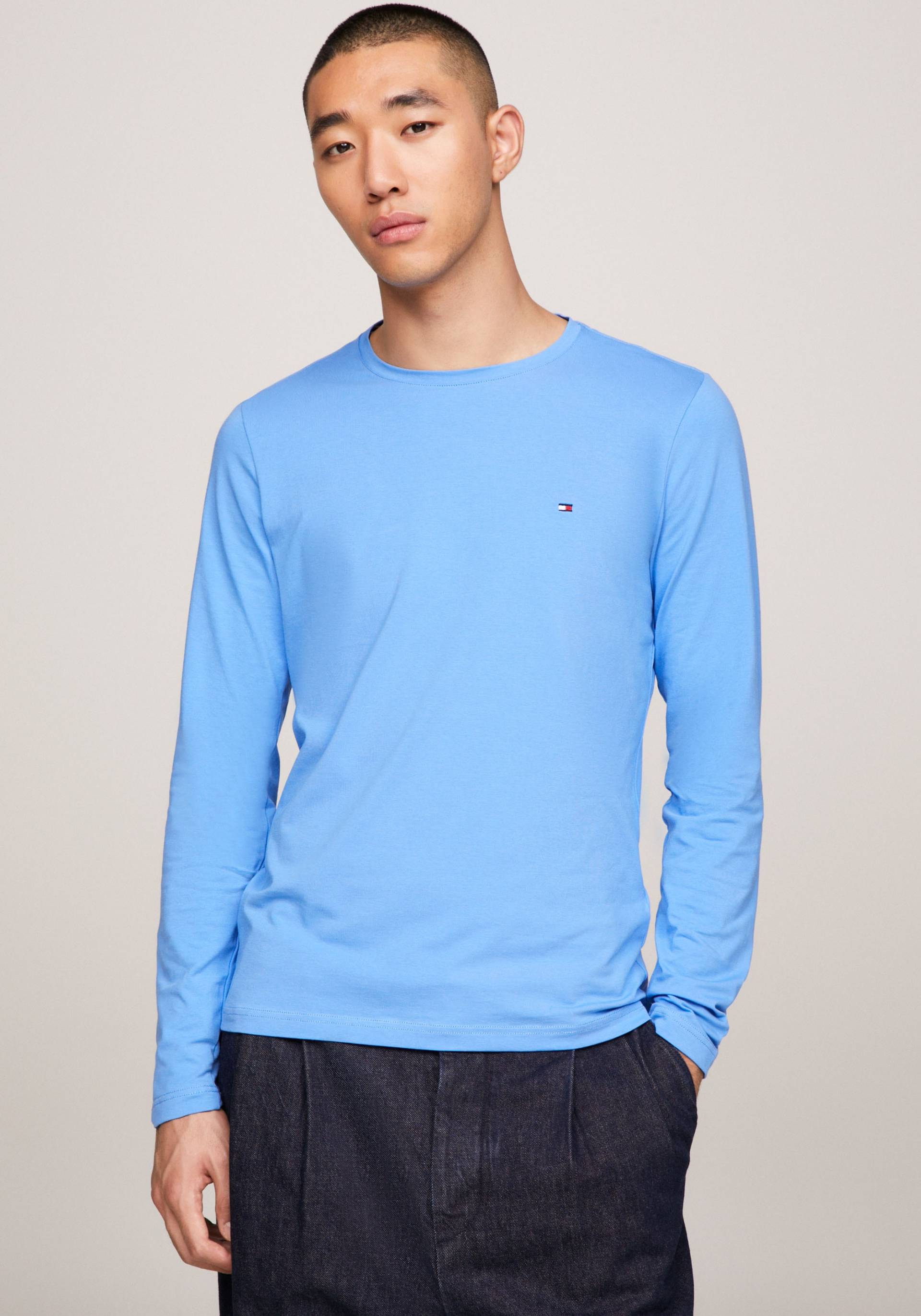 Tommy Hilfiger Langarmshirt »STRETCH SLIM FIT LONG SLEEVE« von Tommy Hilfiger