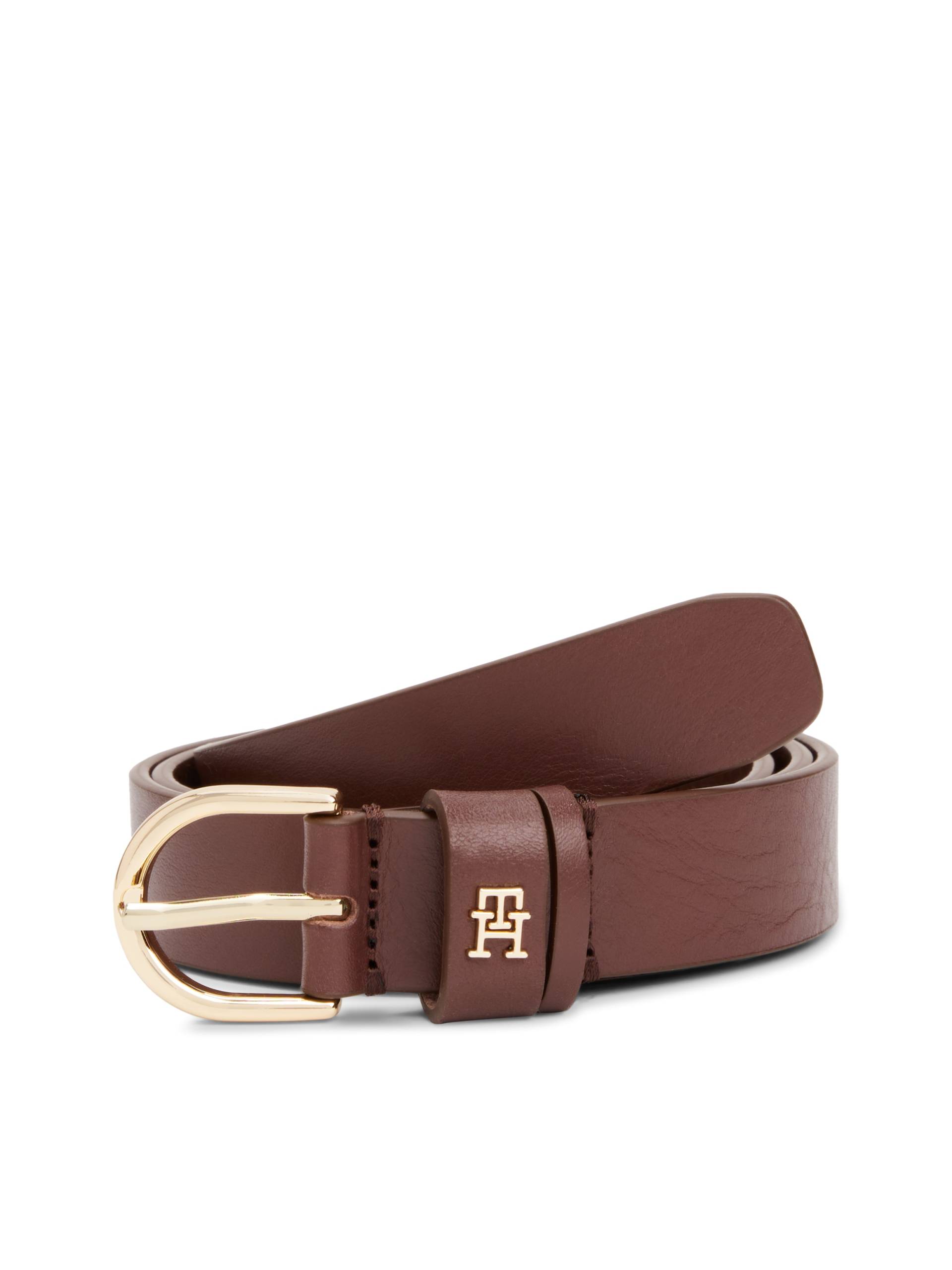 Tommy Hilfiger Ledergürtel »ESSENTIAL EFFORTLESS 2.5«, Logoemblem, weiche Haptik, ovale Einfachdornschliesse von Tommy Hilfiger