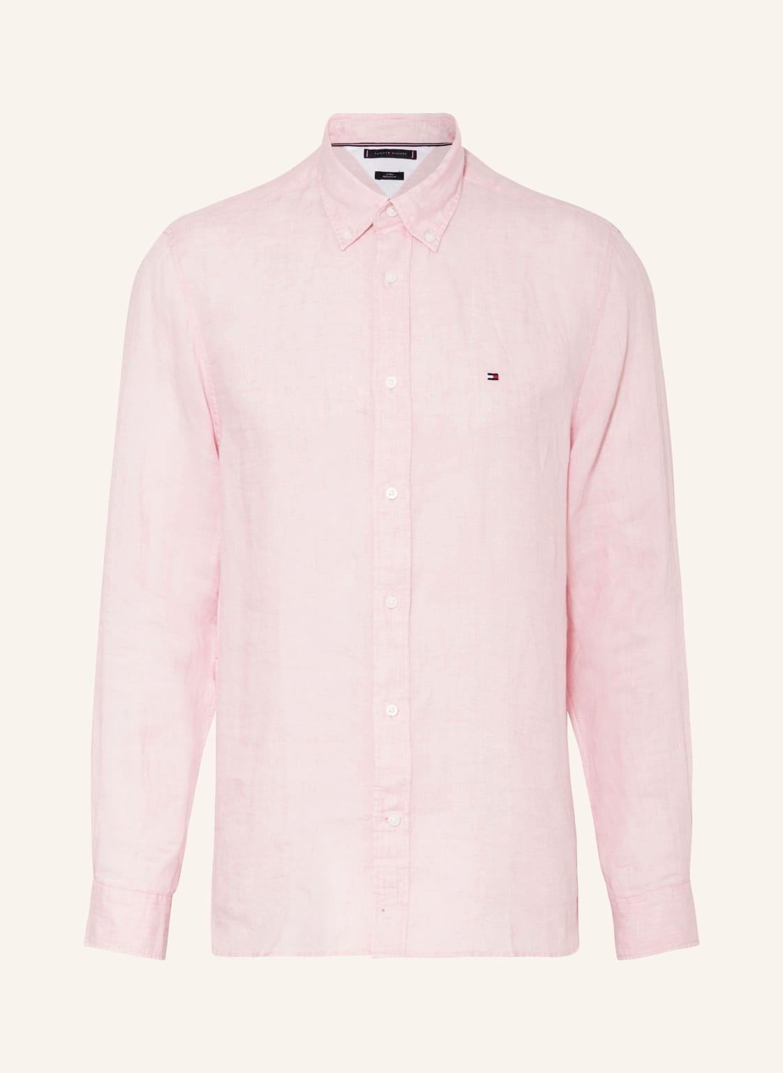 Tommy Hilfiger Leinenhemd Regular Fit rosa von Tommy Hilfiger