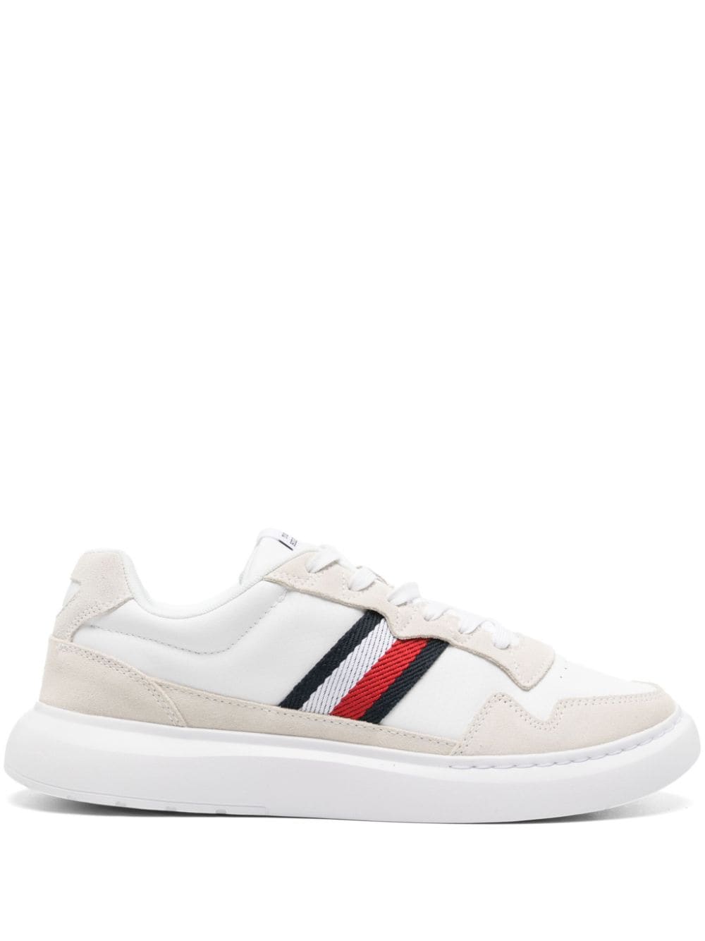 Tommy Hilfiger Light Cupsole leather sneakers - White von Tommy Hilfiger