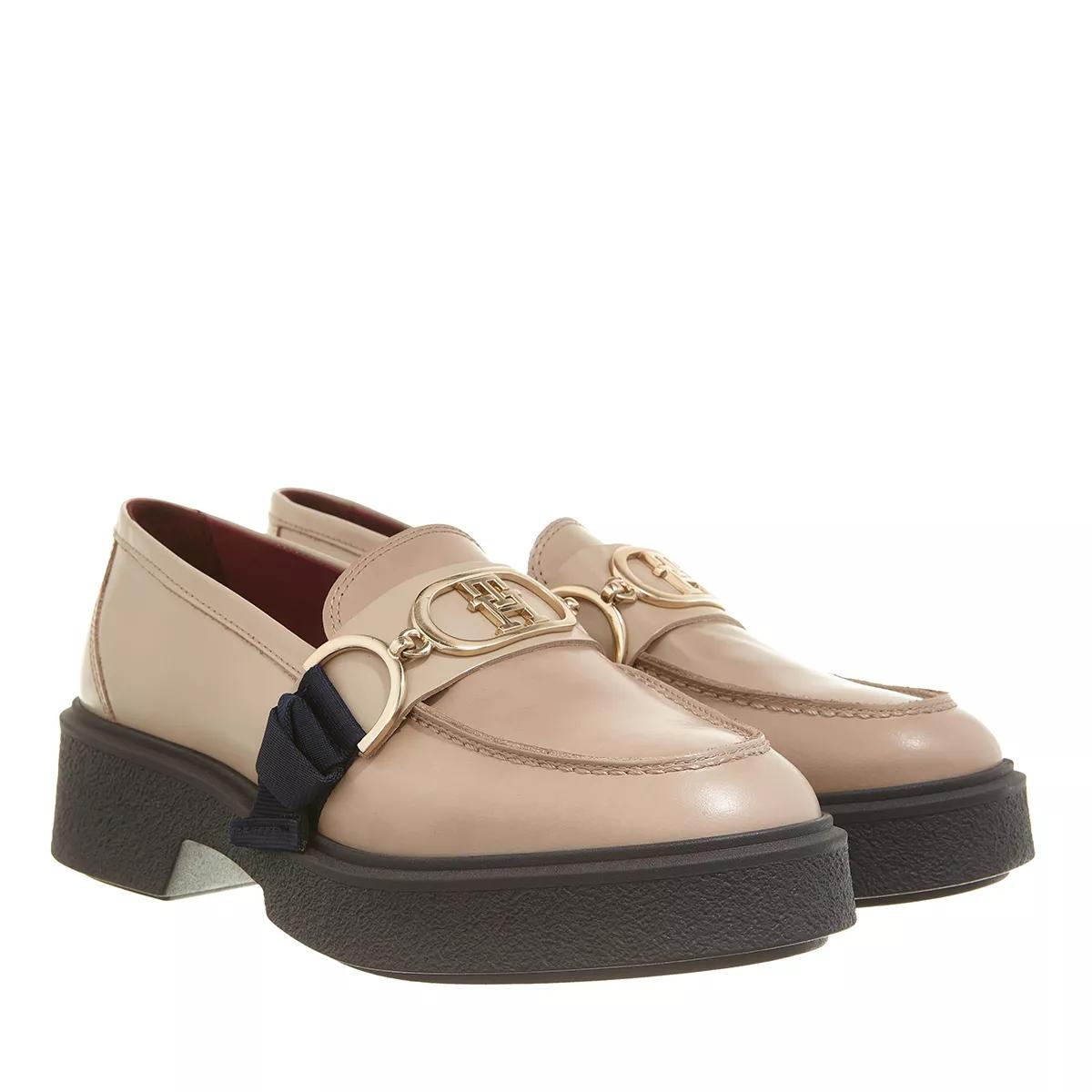 Tommy Hilfiger Loafers & Ballerinas - Thc Ribbon Loafer - Gr. 39 (EU) - in Beige - für Damen von Tommy Hilfiger