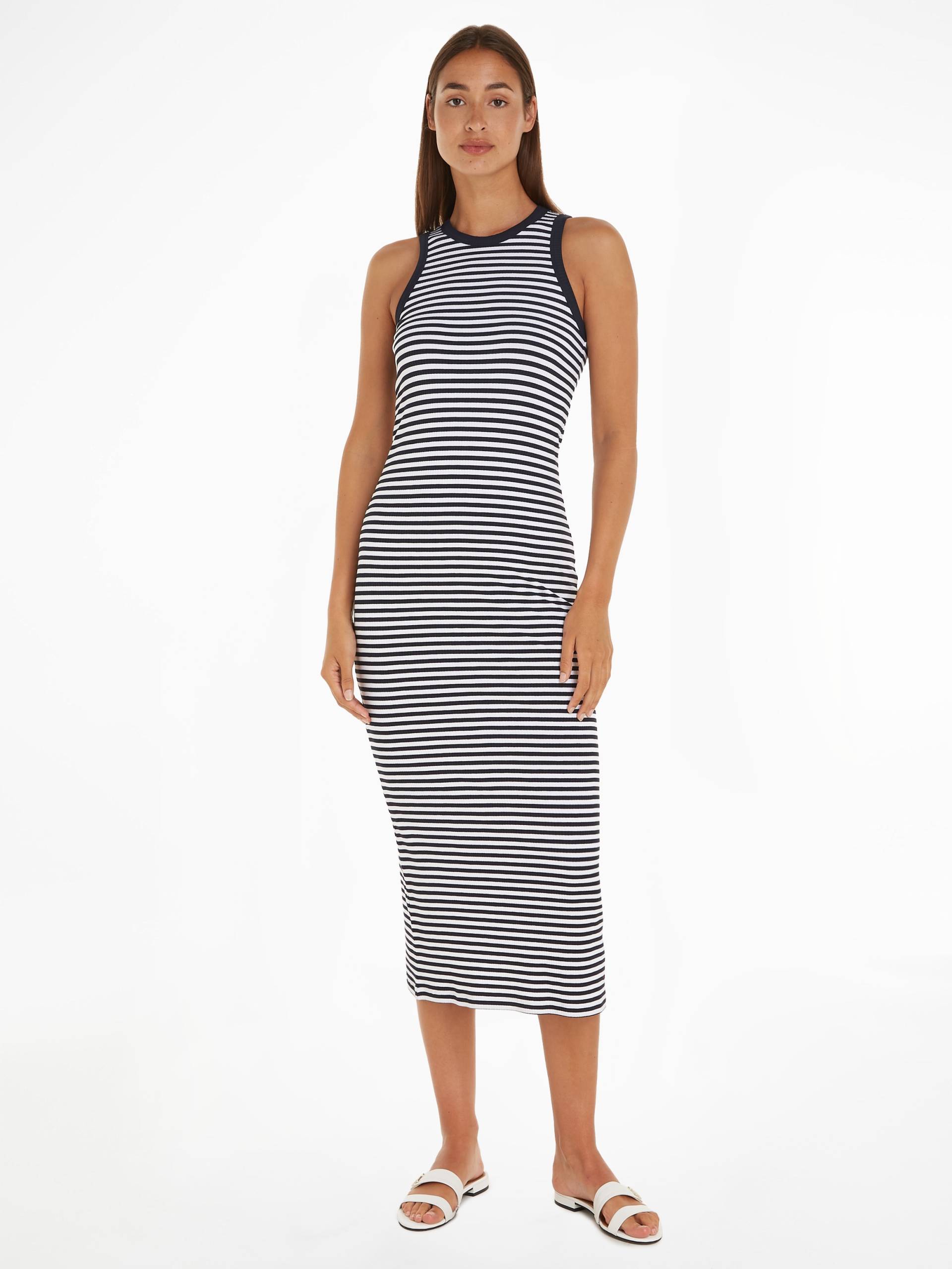 Tommy Hilfiger Midikleid »SLIM 5X2 STR RIB MIDI DRESS NS« von Tommy Hilfiger