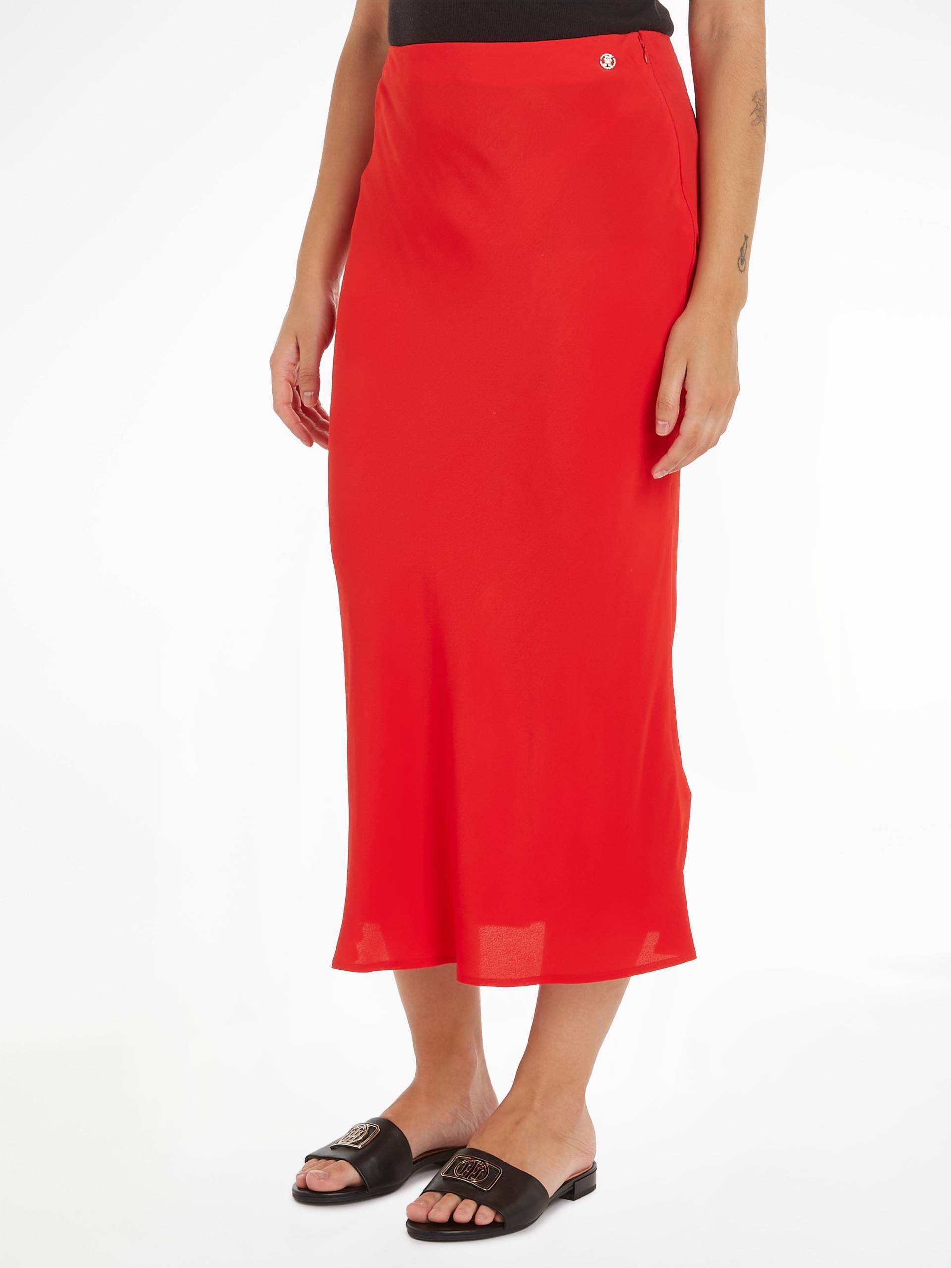 Tommy Hilfiger Midirock »VISCOSE CREPE LONG SKIRT« von Tommy Hilfiger