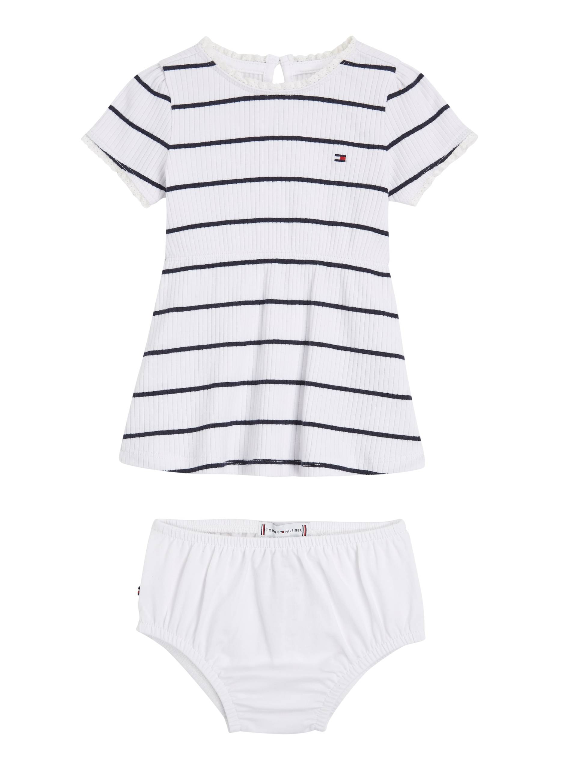 Tommy Hilfiger Minikleid »BABY STRIPED RIB DRESS S/S«, (2 tlg.), Baby bis 2 Jahre von Tommy Hilfiger