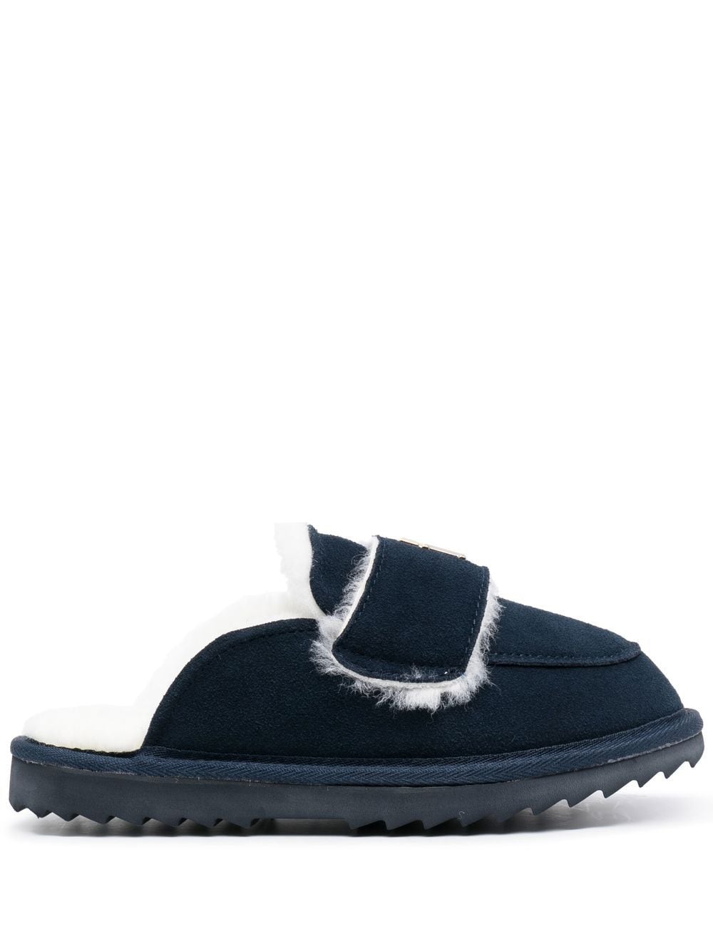 Tommy Hilfiger Monogram loafer slippers - Blue von Tommy Hilfiger