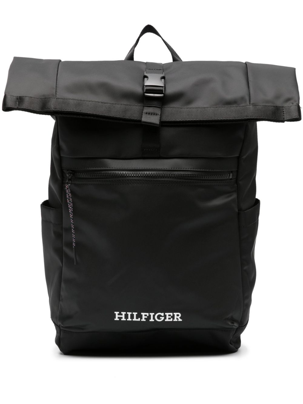 Tommy Hilfiger Monotype roll-top backpack - Black von Tommy Hilfiger