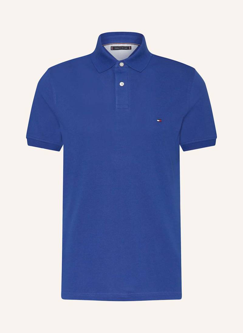 Tommy Hilfiger Piqué-Poloshirt Regular Fit blau von Tommy Hilfiger