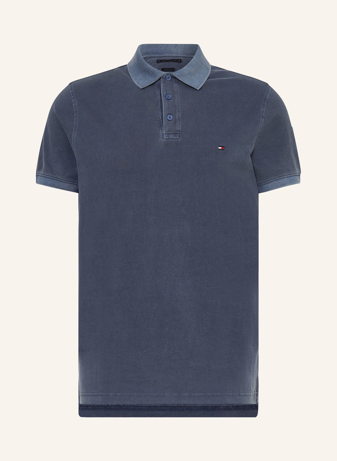 Tommy Hilfiger Piqué-Poloshirt Regular Fit blau von Tommy Hilfiger