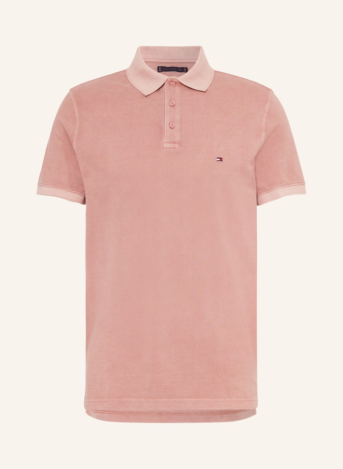 Tommy Hilfiger Piqué-Poloshirt Regular Fit rot von Tommy Hilfiger