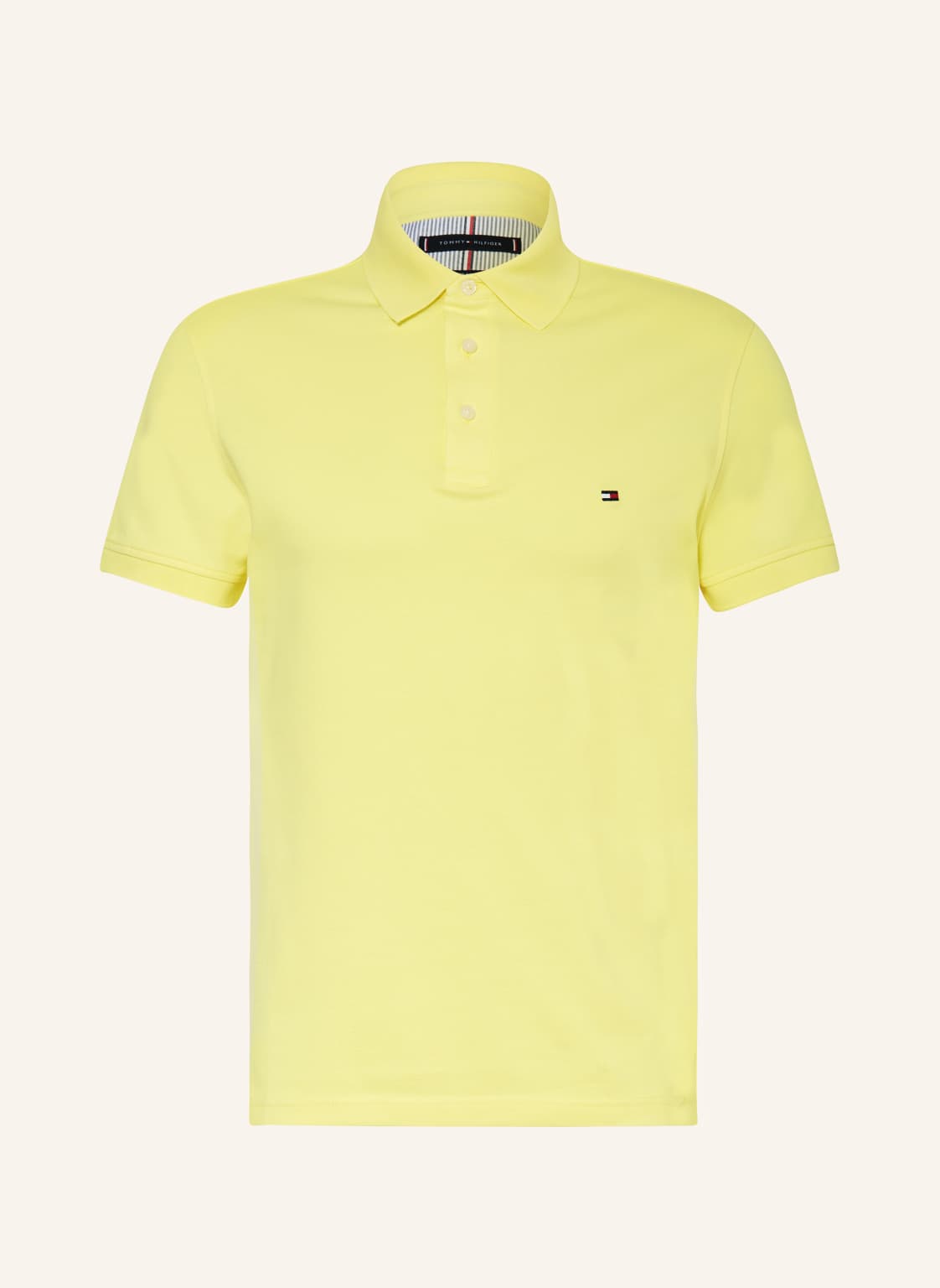 Tommy Hilfiger Piqué-Poloshirt Slim Fit gelb von Tommy Hilfiger