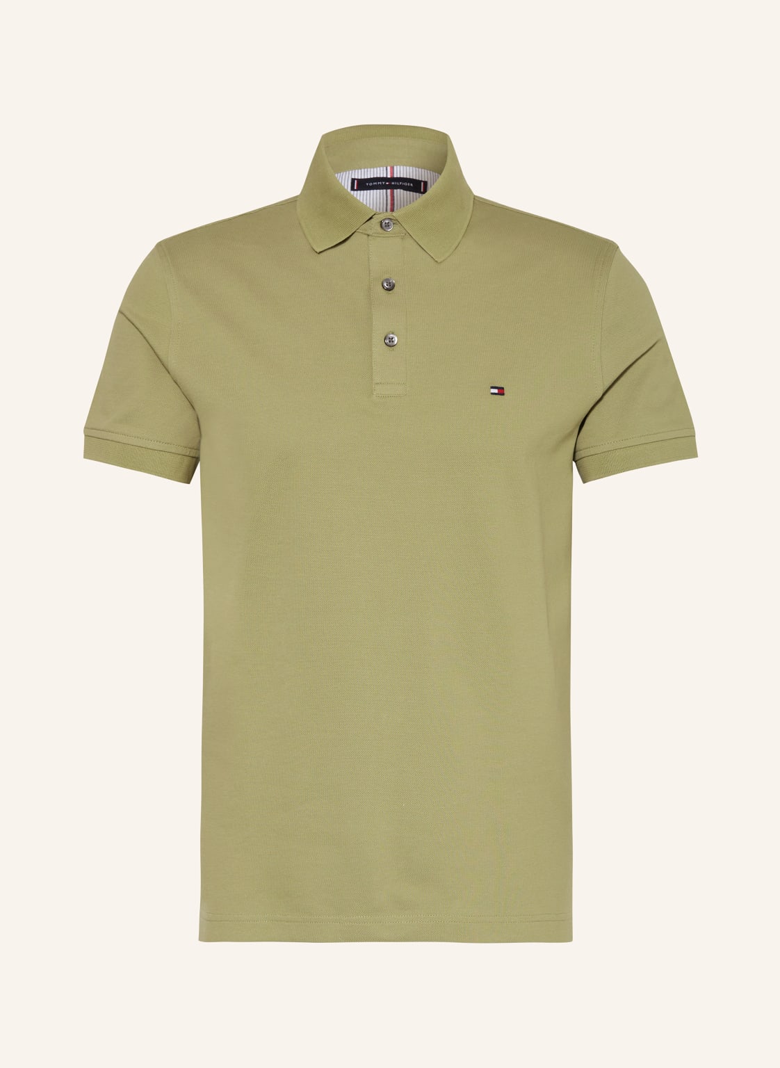 Tommy Hilfiger Piqué-Poloshirt Slim Fit gruen von Tommy Hilfiger