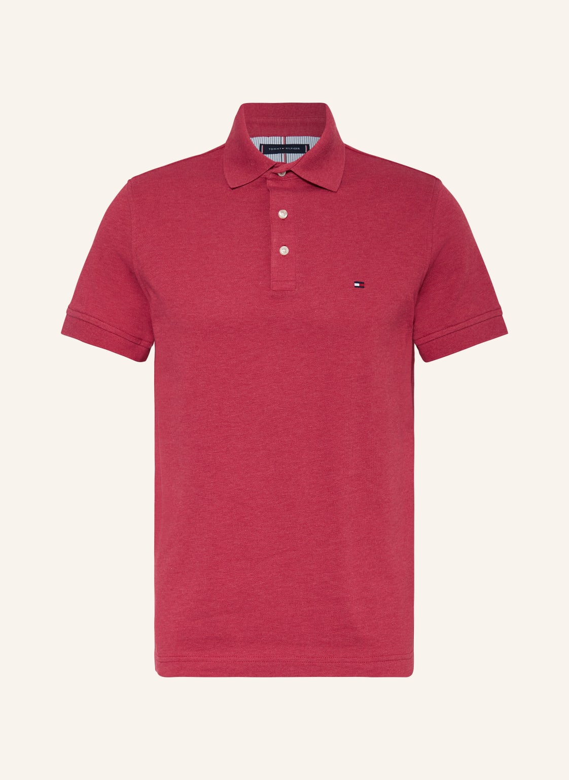 Tommy Hilfiger Piqué-Poloshirt Slim Fit pink von Tommy Hilfiger