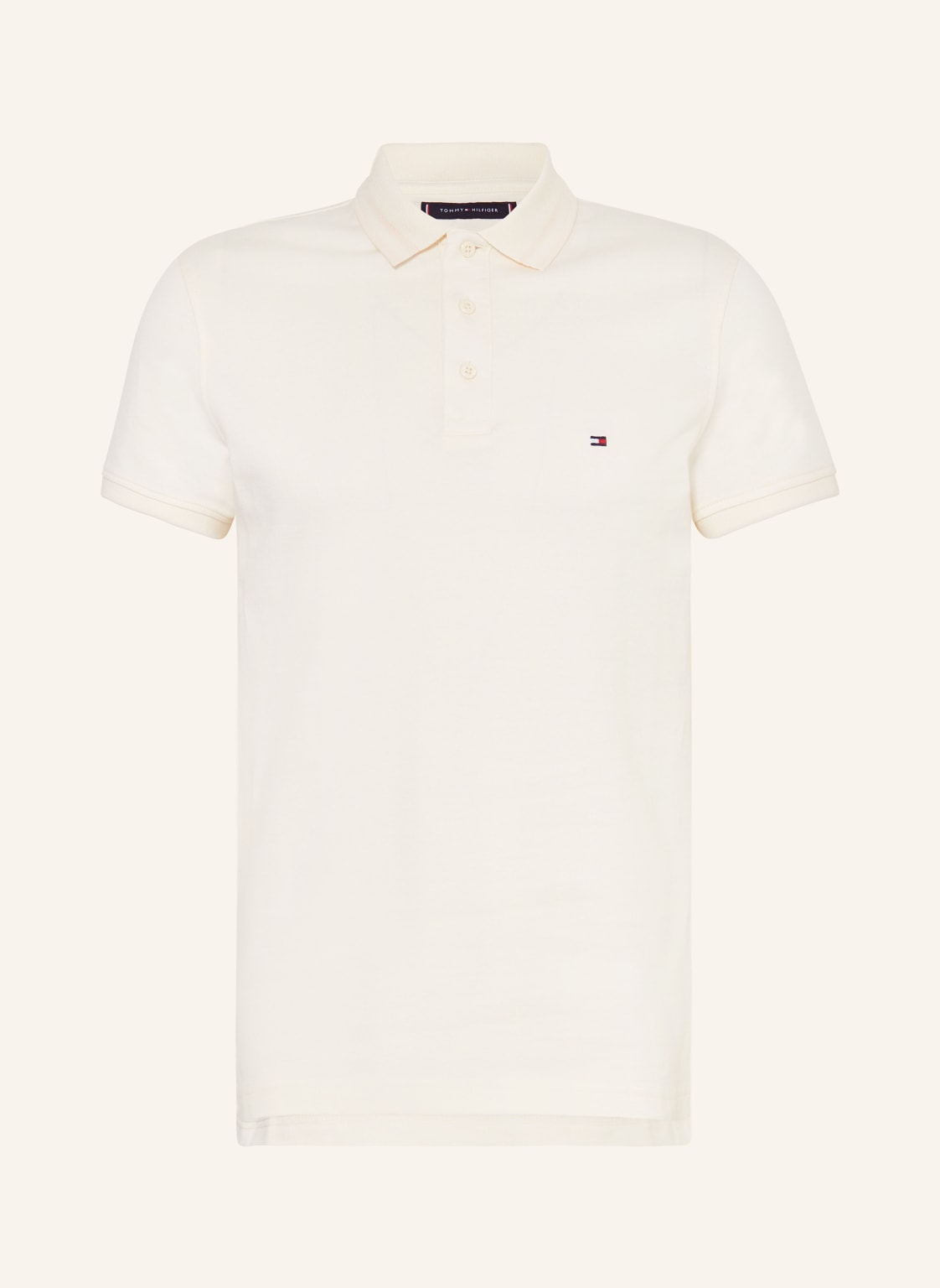 Tommy Hilfiger Piqué-Poloshirt Slim Fit weiss von Tommy Hilfiger