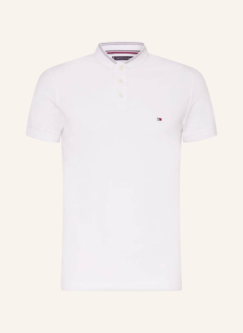Tommy Hilfiger Piqué-Poloshirt Slim Fit weiss von Tommy Hilfiger