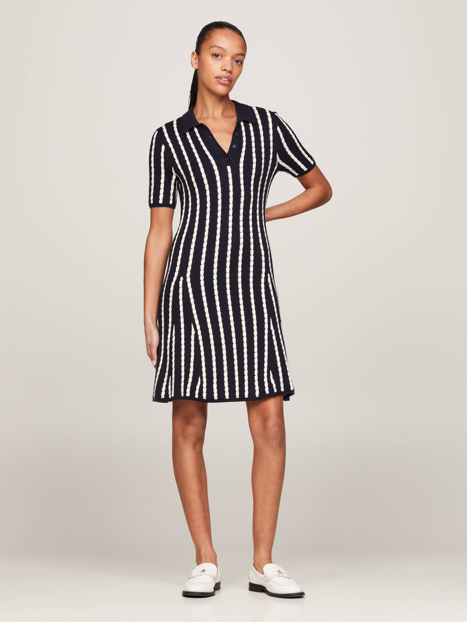 Tommy Hilfiger Polokleid »CABLE F&F POLO SS SWT DRESS« von Tommy Hilfiger