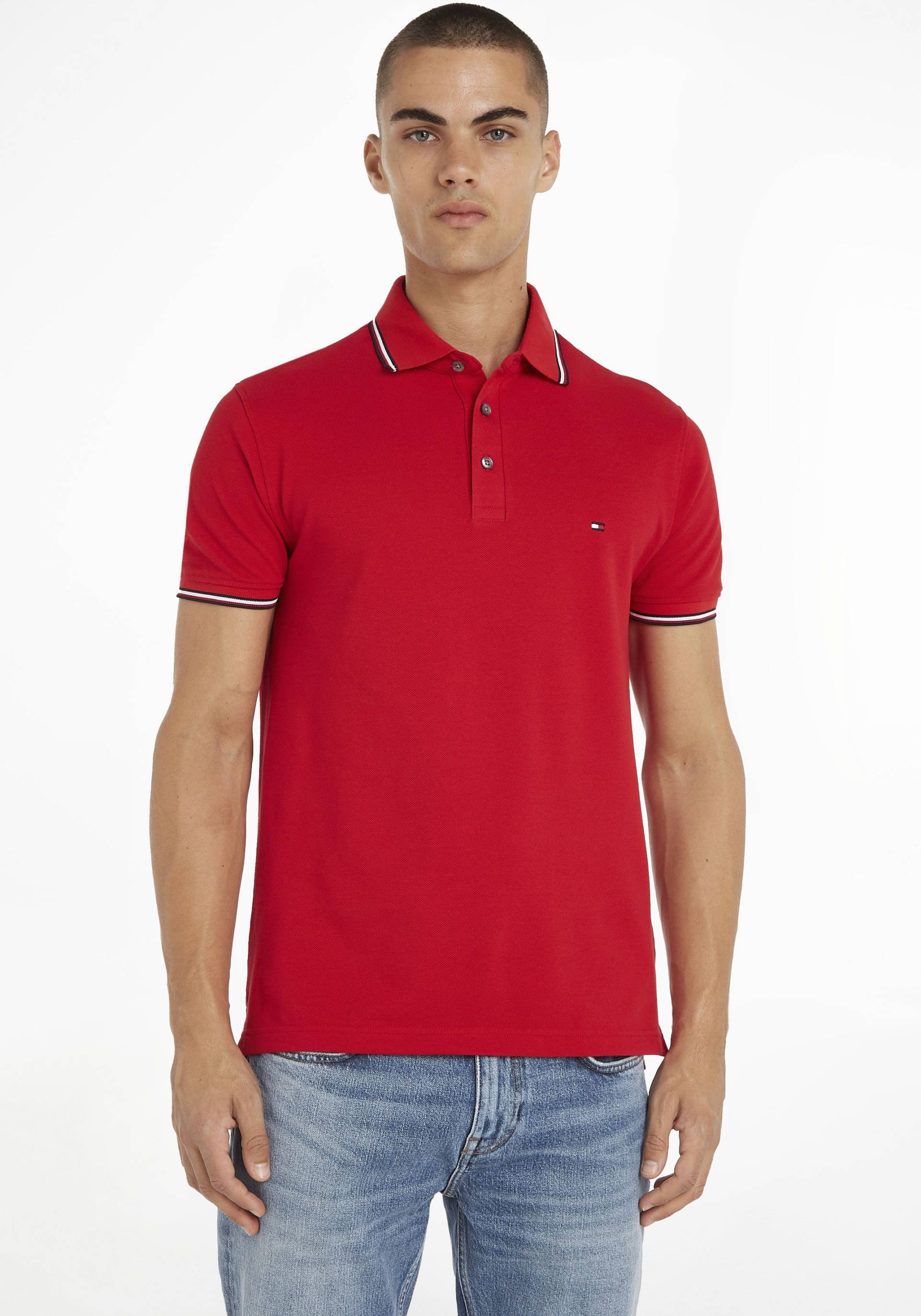 Tommy Hilfiger Poloshirt »1985 RWB TIPPED SLIM POLO« von Tommy Hilfiger