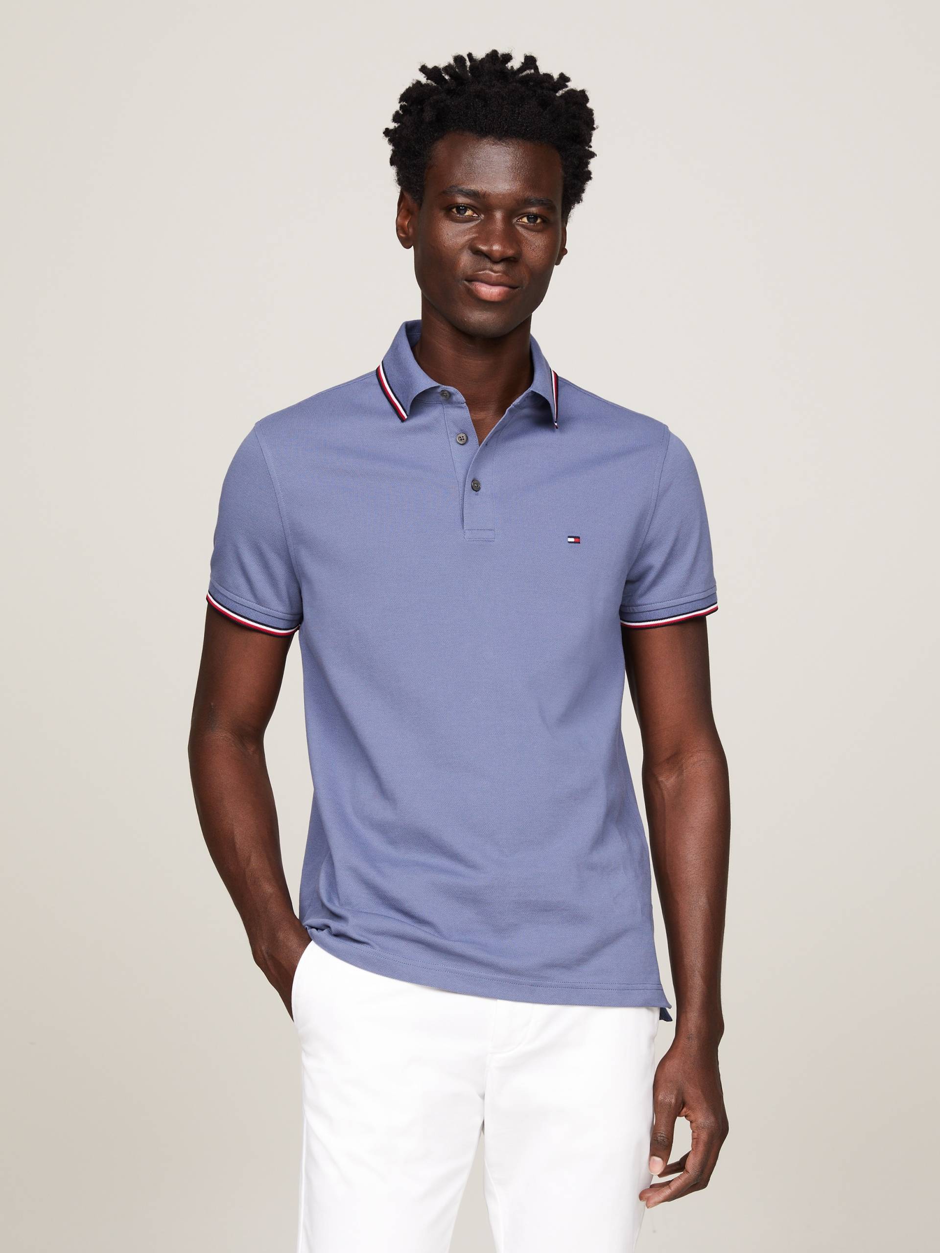 Tommy Hilfiger Poloshirt »1985 RWB TIPPED SLIM POLO« von Tommy Hilfiger