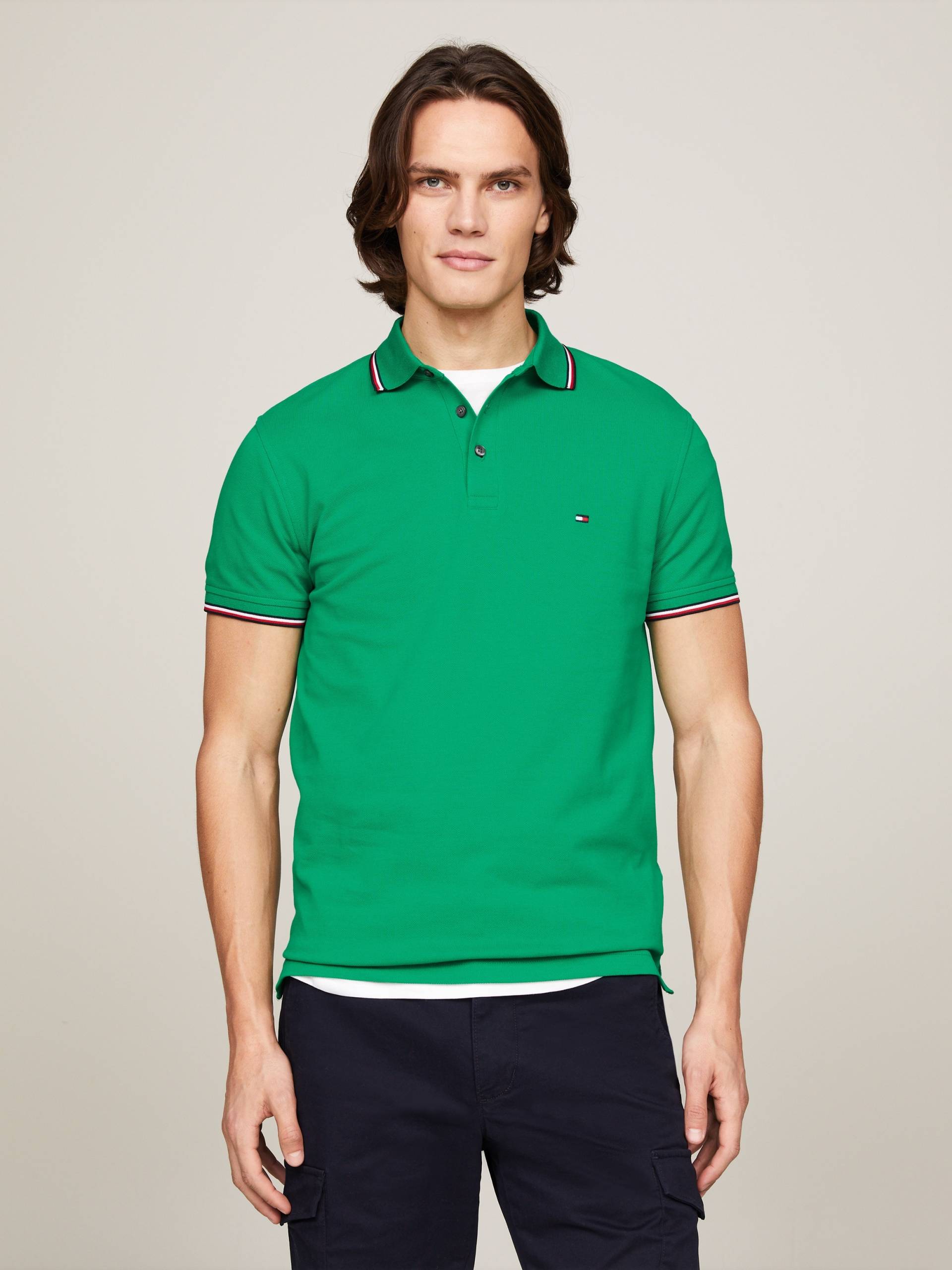 Tommy Hilfiger Poloshirt »1985 RWB TIPPED SLIM POLO« von Tommy Hilfiger