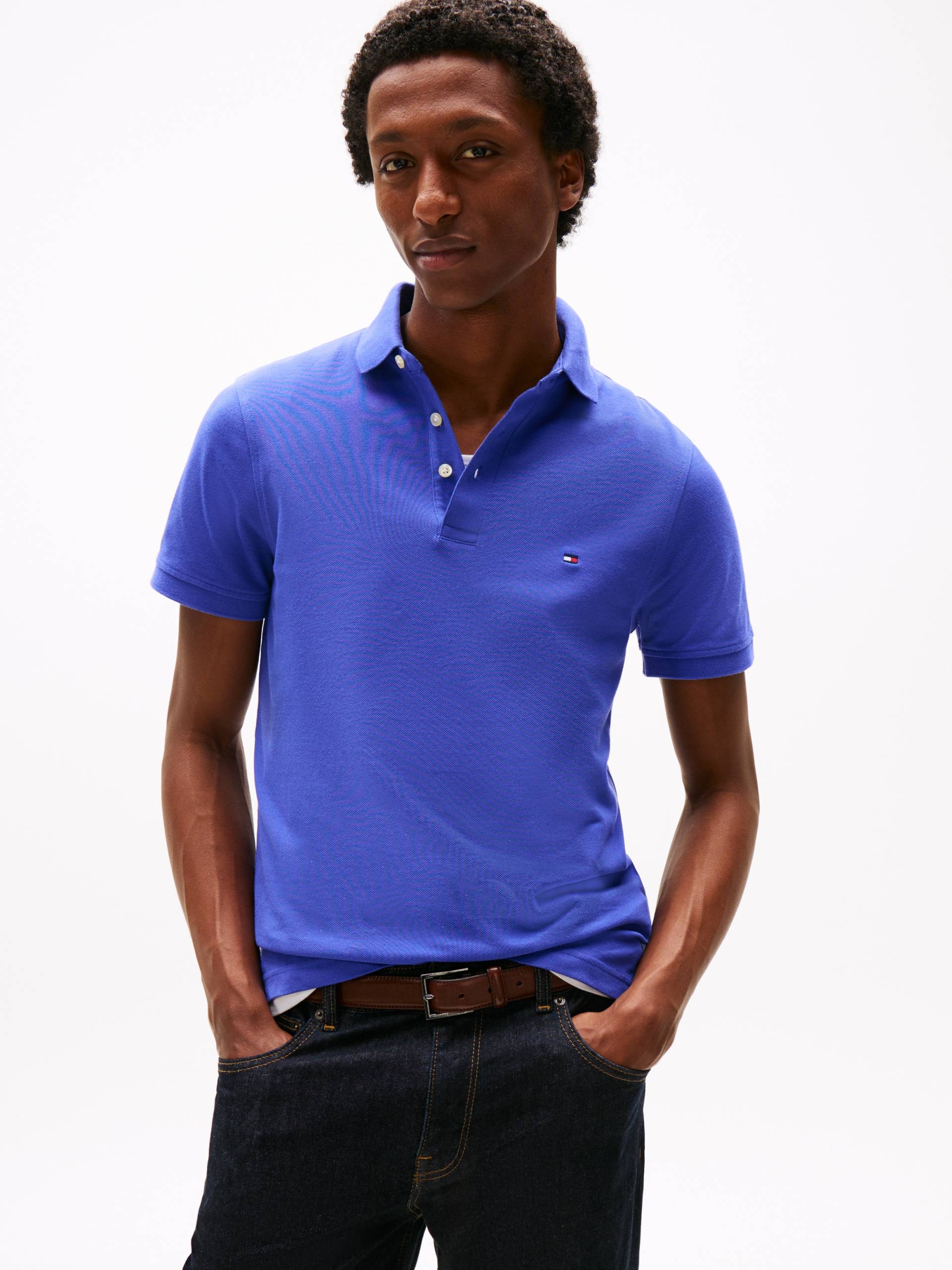 Tommy Hilfiger Poloshirt »1985 SLIM POLO«, Markenstickerei, aus Baumwoll-Piqué Tommy Hilfiger Poloshirt »1985 SLIM POLO«, Markenstickerei, aus Baumwoll-Piqué von Tommy Hilfiger