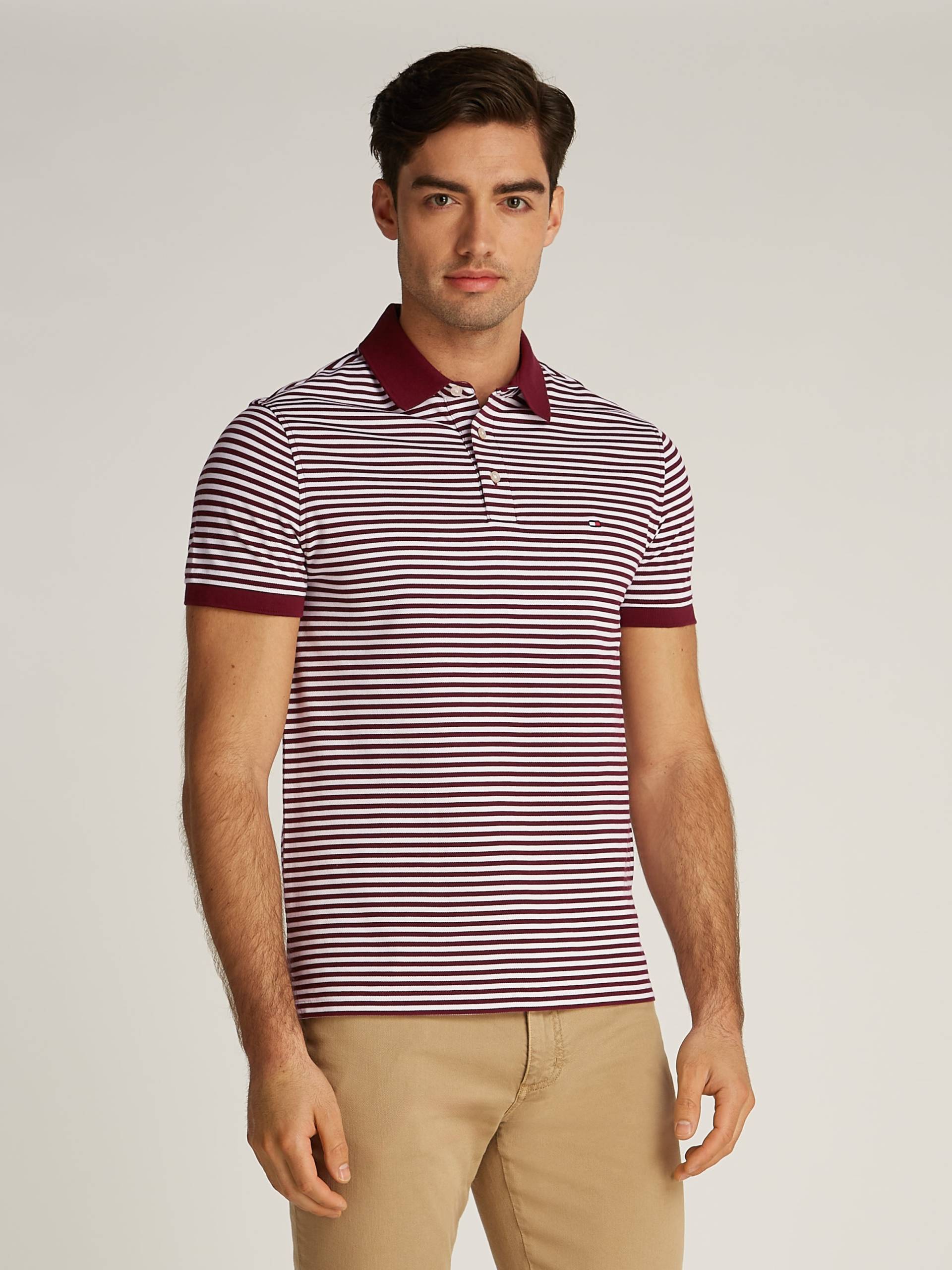 Tommy Hilfiger Poloshirt »1985 SLIM POLO«, aus leicht strukturiertem Piqué-Material von Tommy Hilfiger