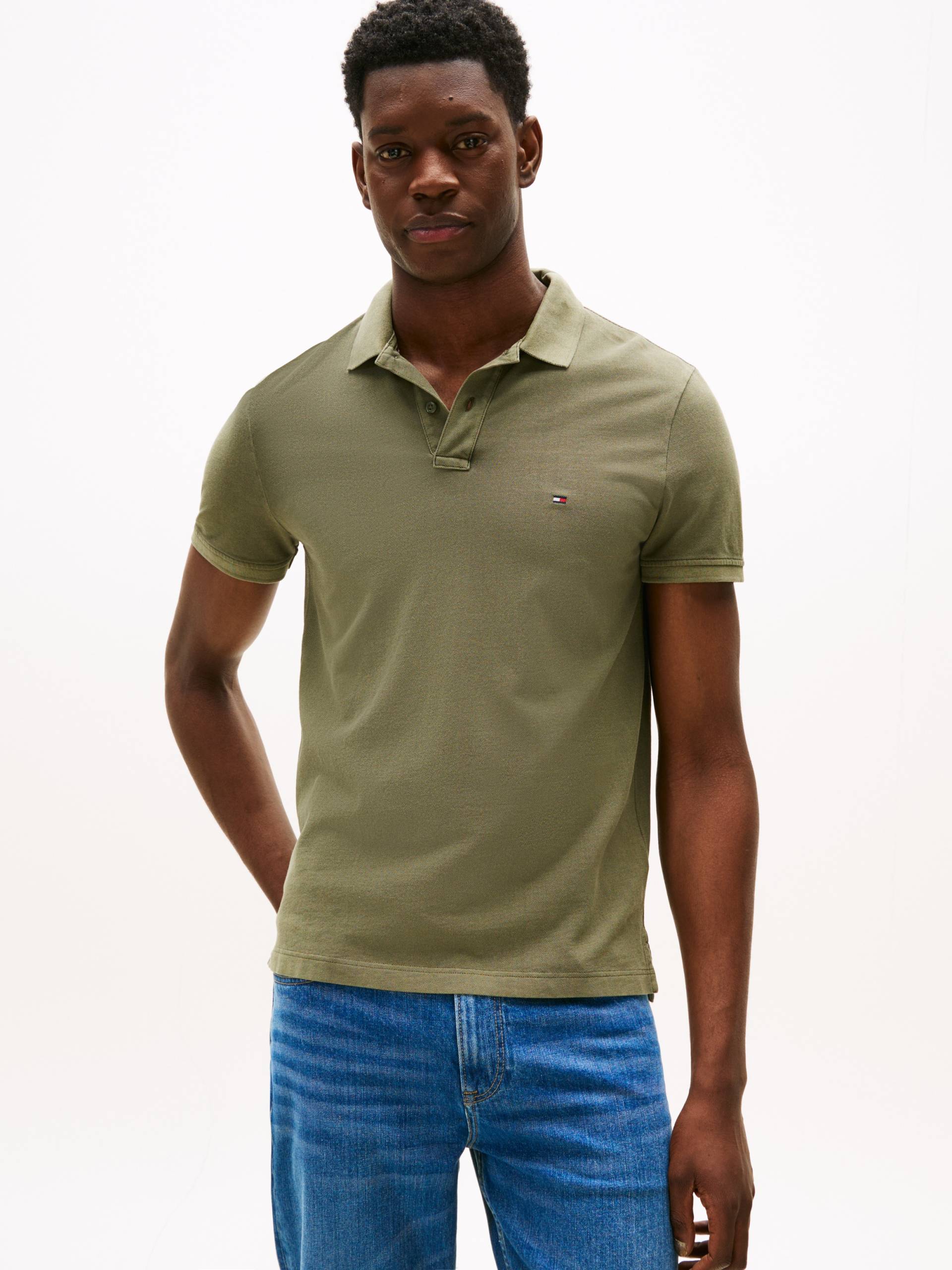 Tommy Hilfiger Poloshirt »GARMENT DYE REG POLO«, leicht gewaschene Optik von Tommy Hilfiger