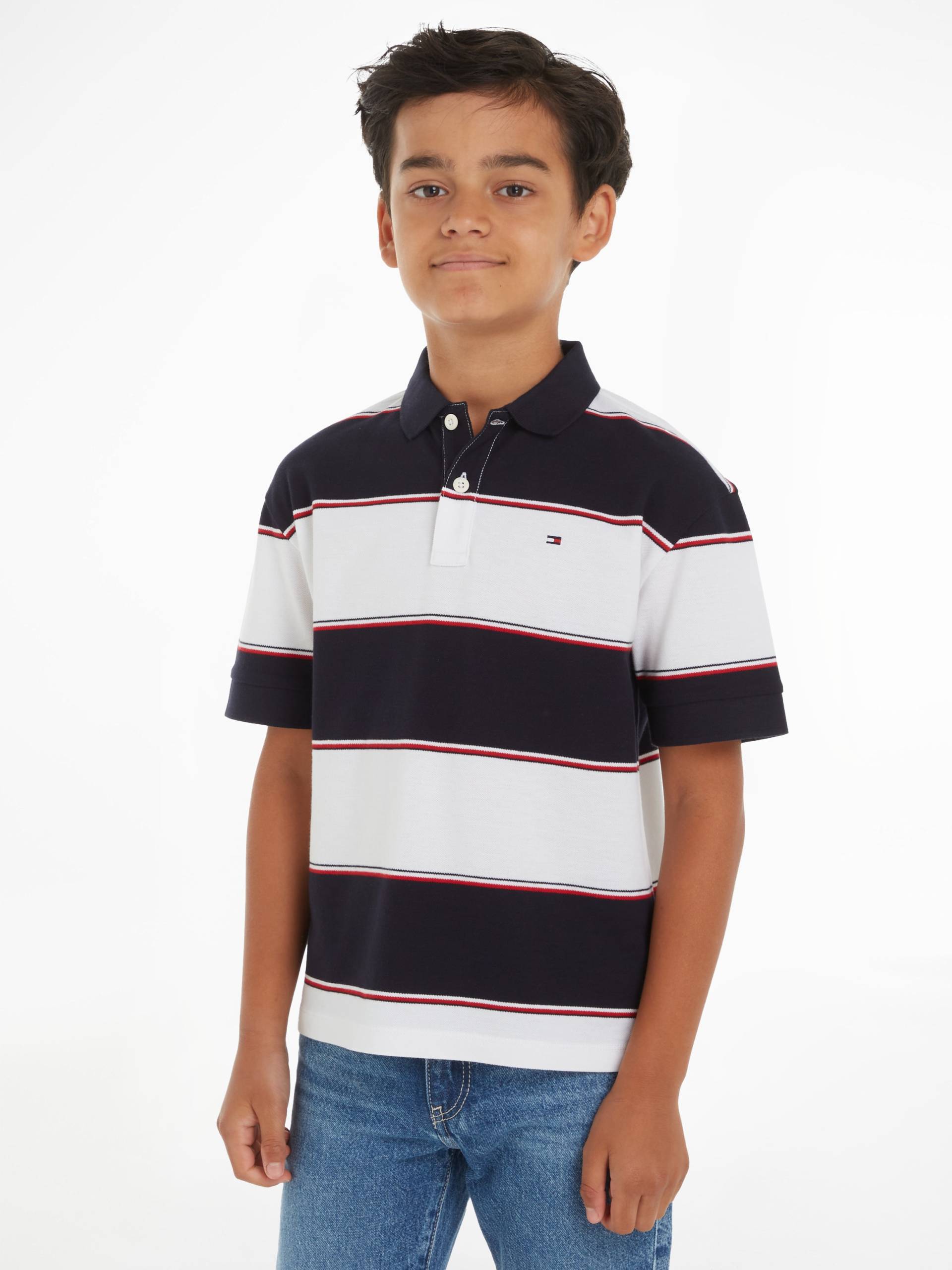 Tommy Hilfiger Poloshirt »GLOBAL RUGBY STRIPE POLO S/S« von Tommy Hilfiger
