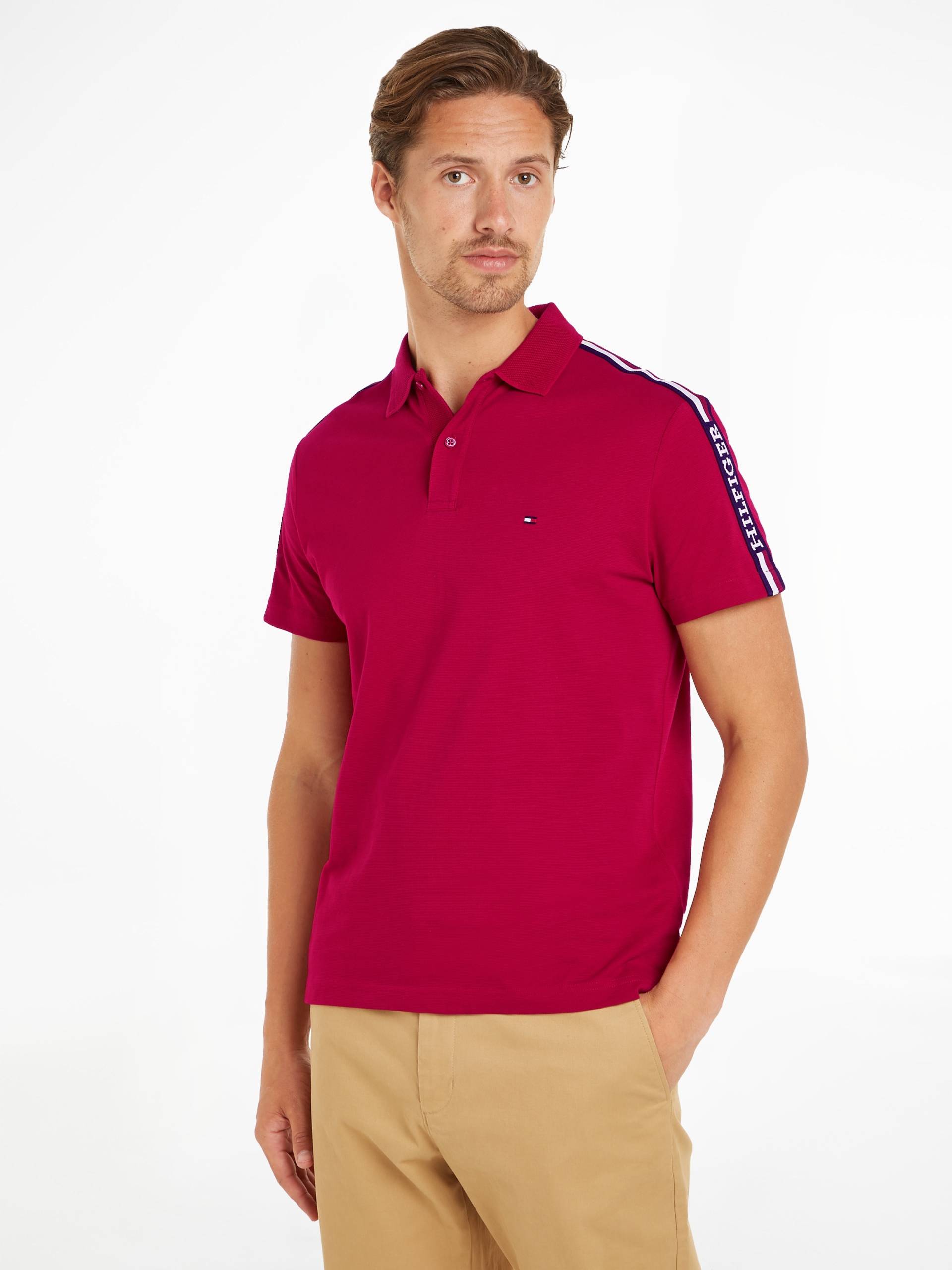 Tommy Hilfiger Poloshirt »GLOBAL STRIPE MONOTYPE REG POLO«, mit Logostickerei von Tommy Hilfiger