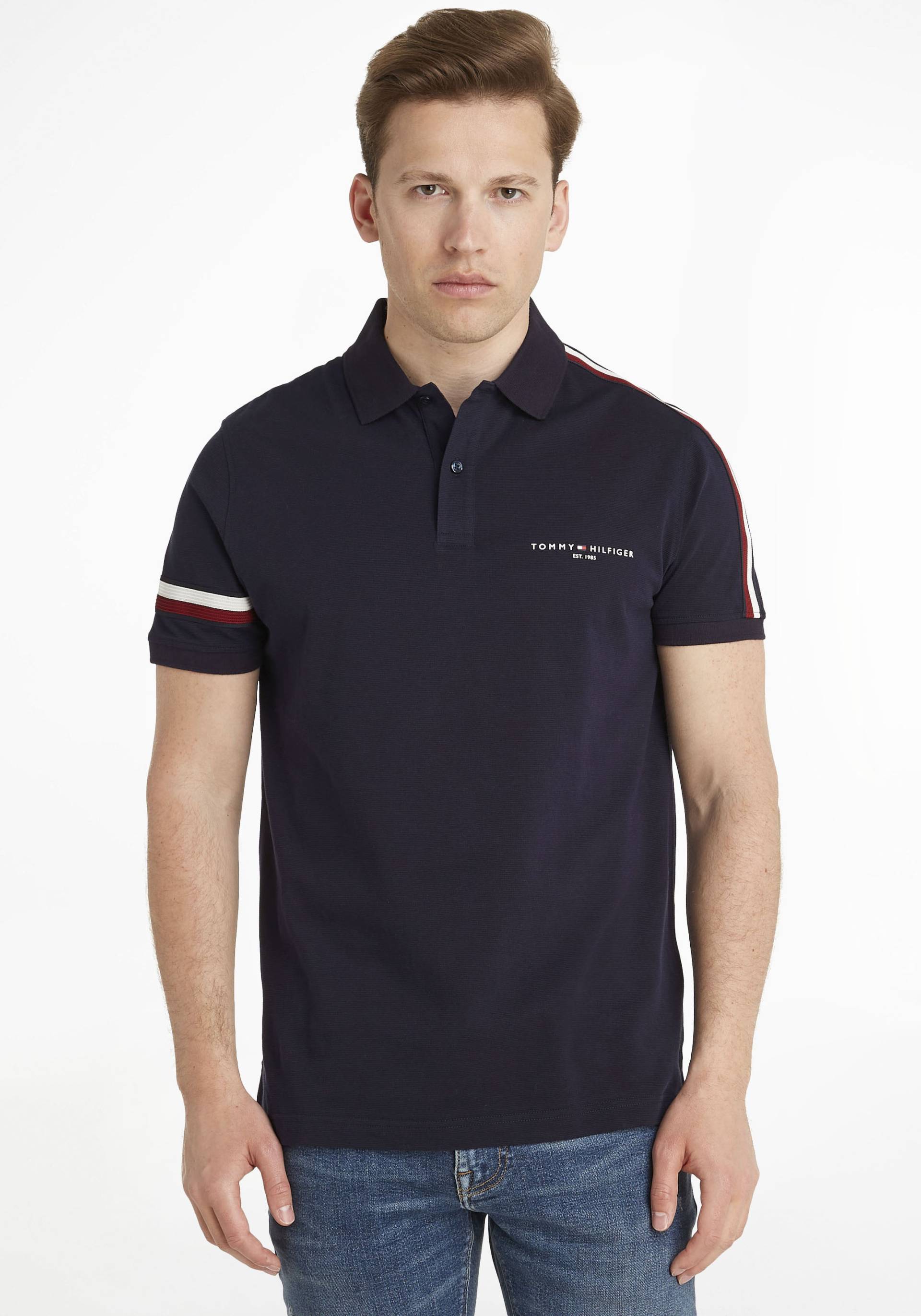 Tommy Hilfiger Poloshirt »GLOBAL STRIPE SLEEVE REG POLO« von Tommy Hilfiger