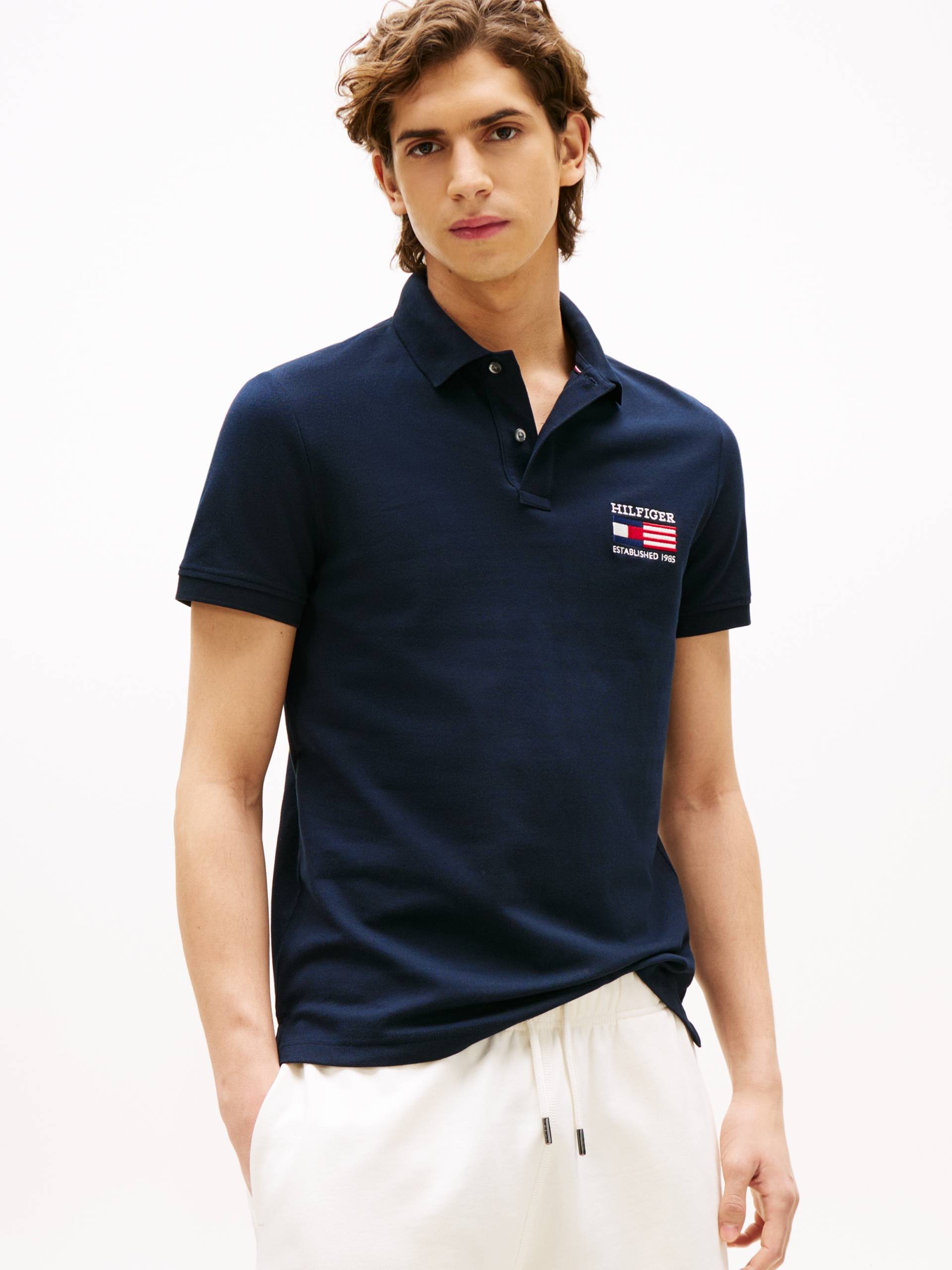 Tommy Hilfiger Poloshirt »HILFIGER FLAG REG POLO« von Tommy Hilfiger