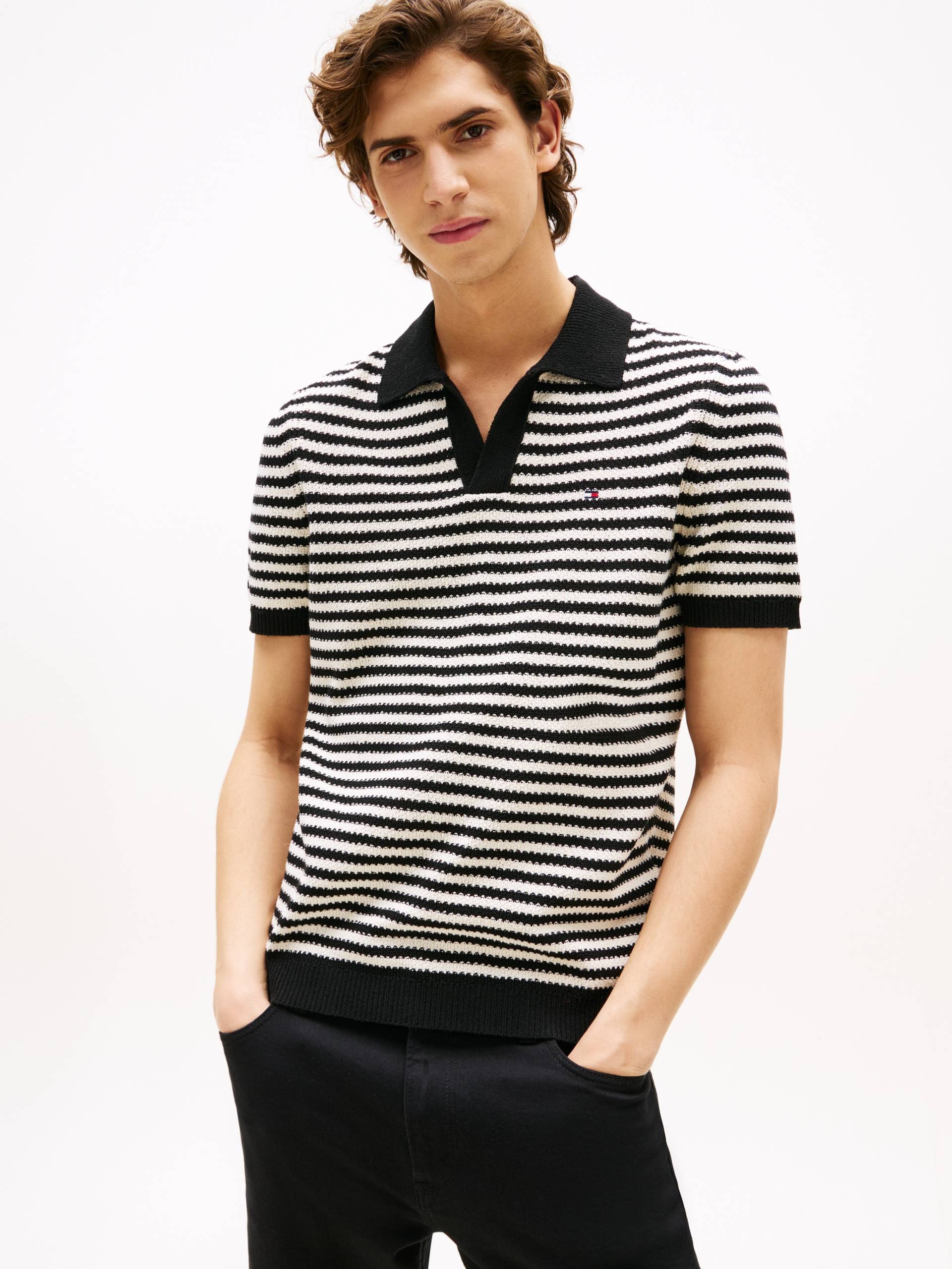 Tommy Hilfiger Poloshirt »KNITTED TEXTURED POLO« von Tommy Hilfiger