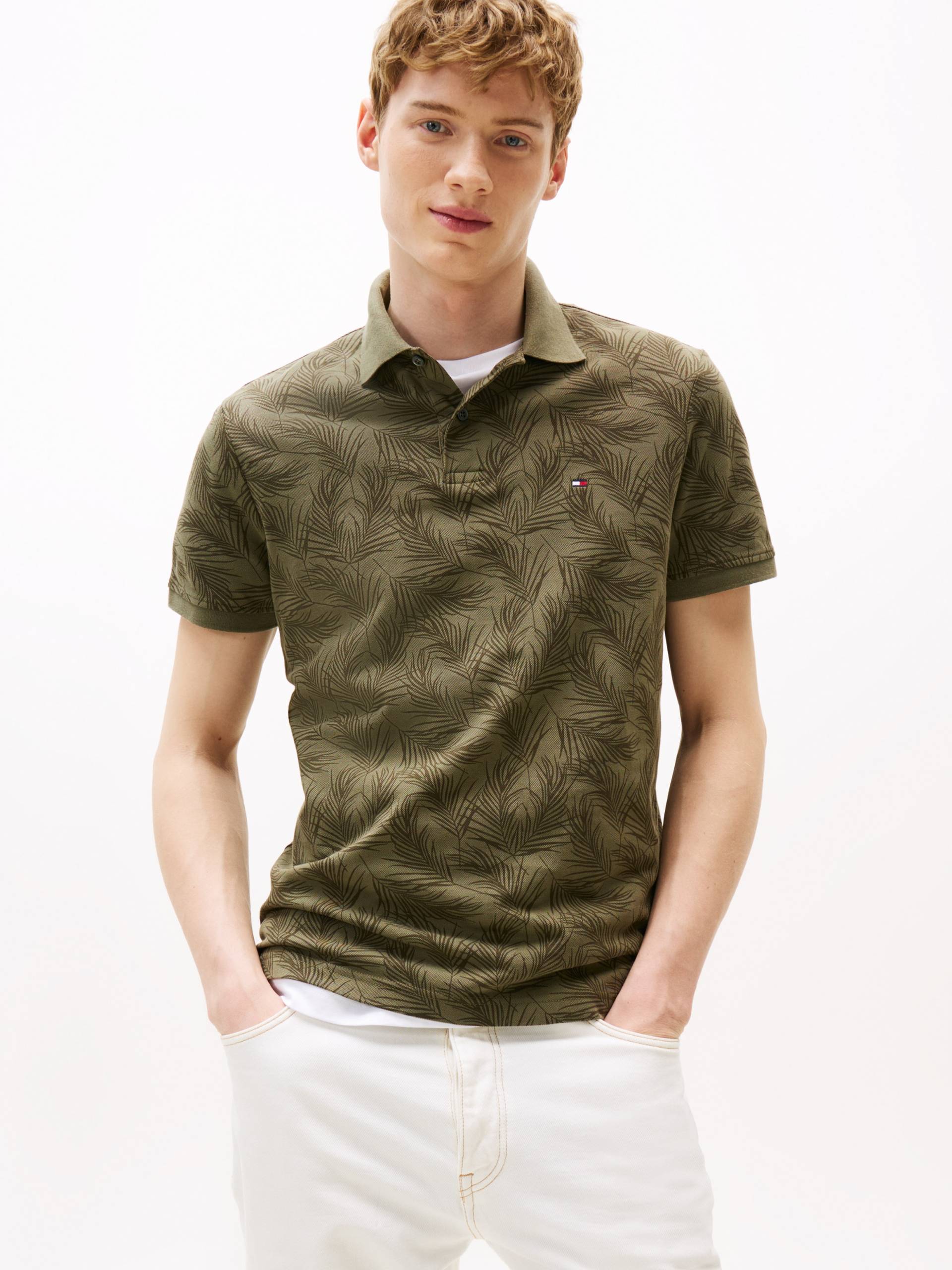 Tommy Hilfiger Poloshirt »LEAF AOP REG POLO« von Tommy Hilfiger