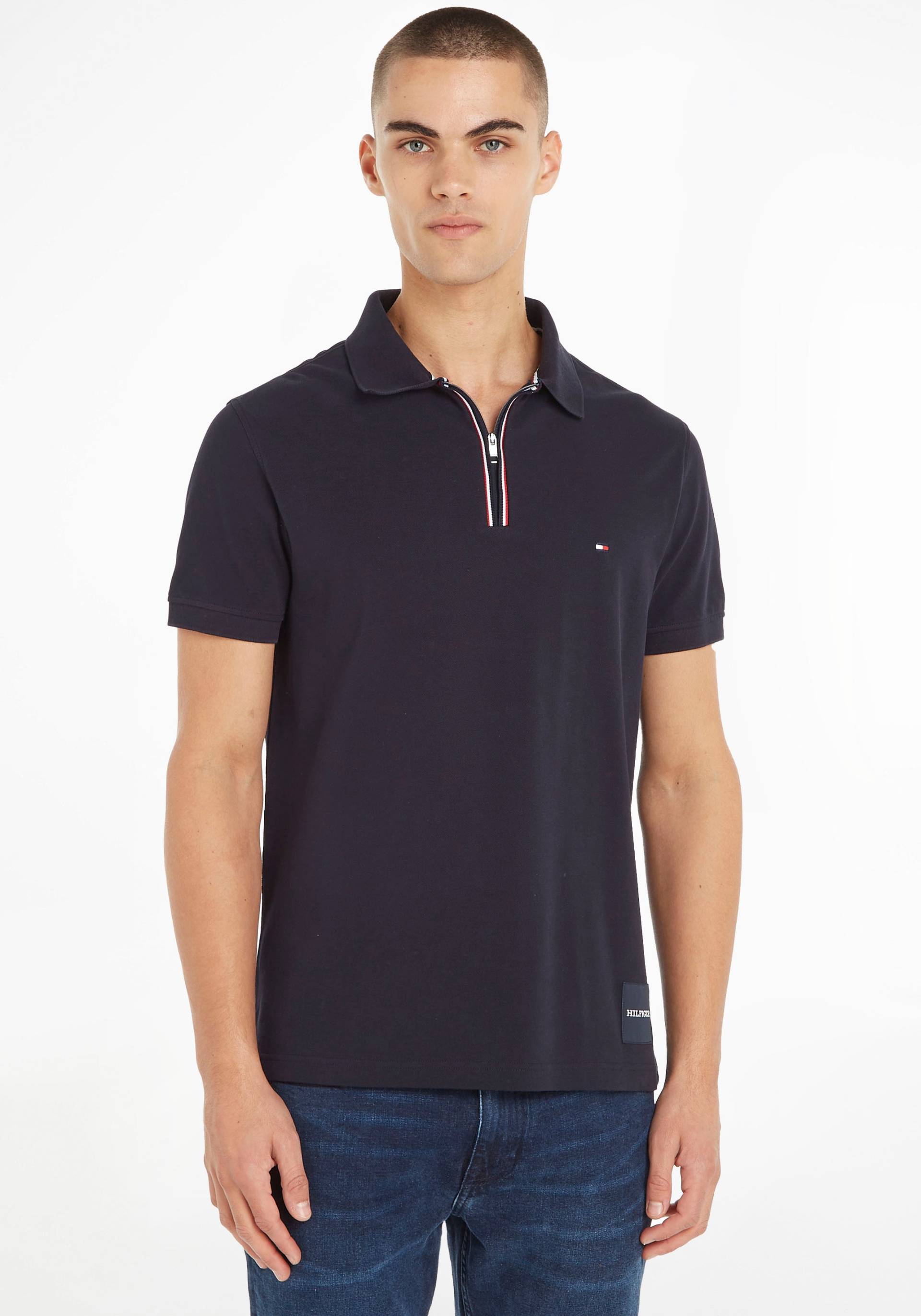 Tommy Hilfiger Poloshirt »RWB ZIP TIP SLIM POLO« von Tommy Hilfiger