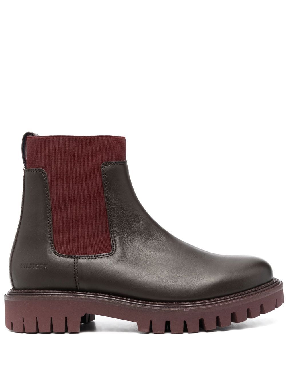 Tommy Hilfiger Premium chunky Chelsea boots - Red von Tommy Hilfiger