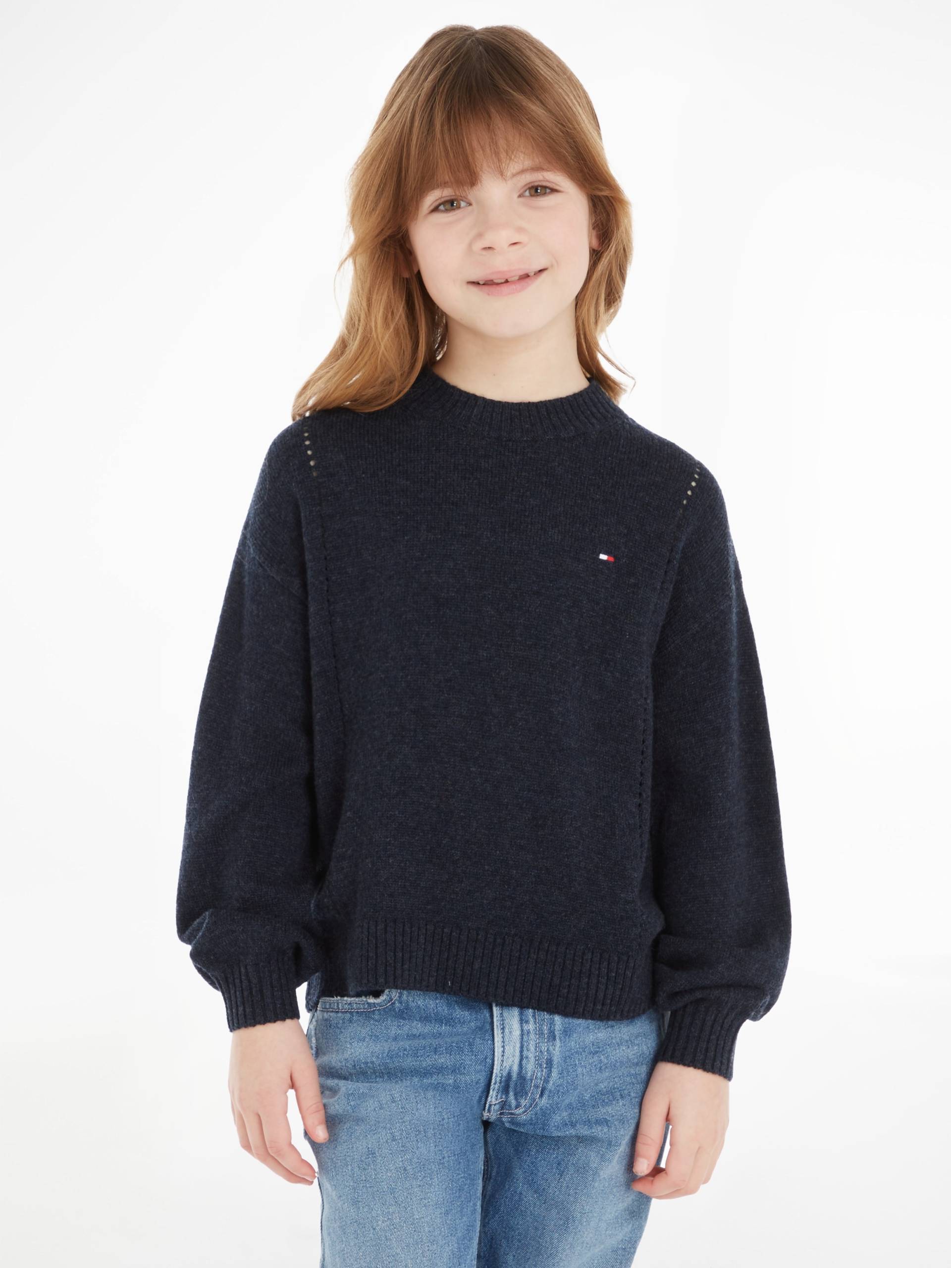 Tommy Hilfiger Rundhalspullover »ESSENTIAL SOFT WOOL CNK SWEATER«, aus weicher Wolle, langlebig, atmungsaktiv &zeitlos, Premium von Tommy Hilfiger