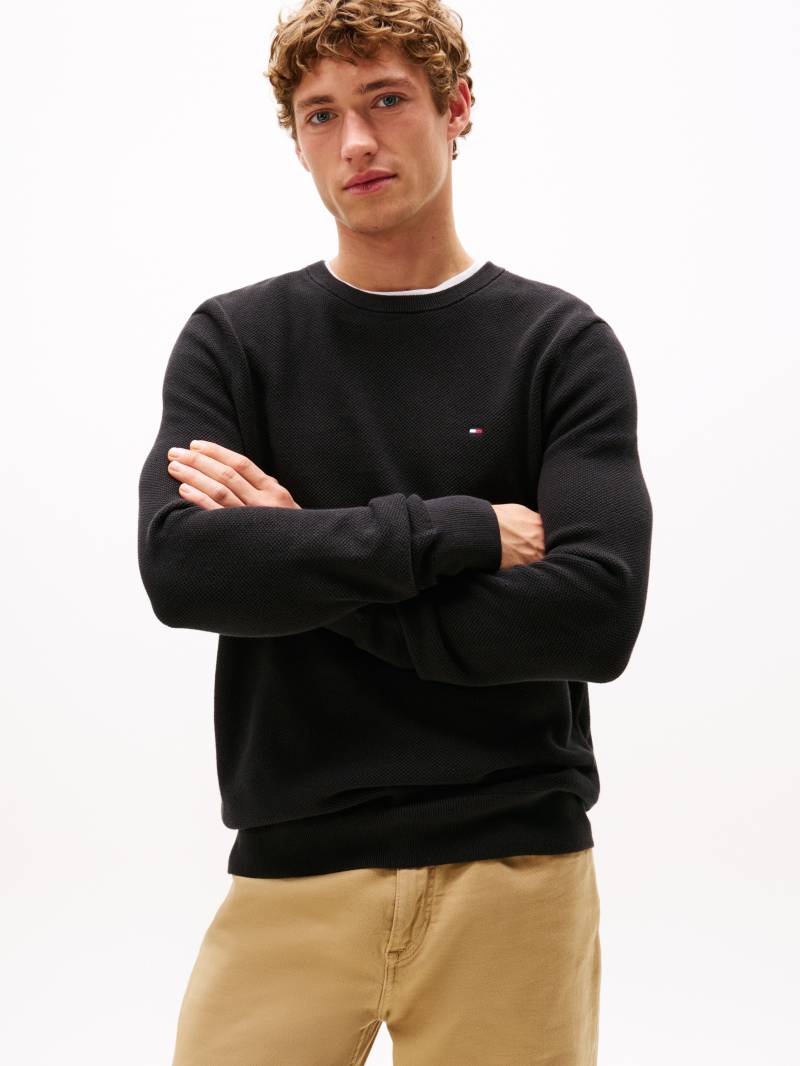 Tommy Hilfiger Rundhalspullover »ESSENTIAL STRUCTURE CREW NECK«, mit feiner Struktur von Tommy Hilfiger