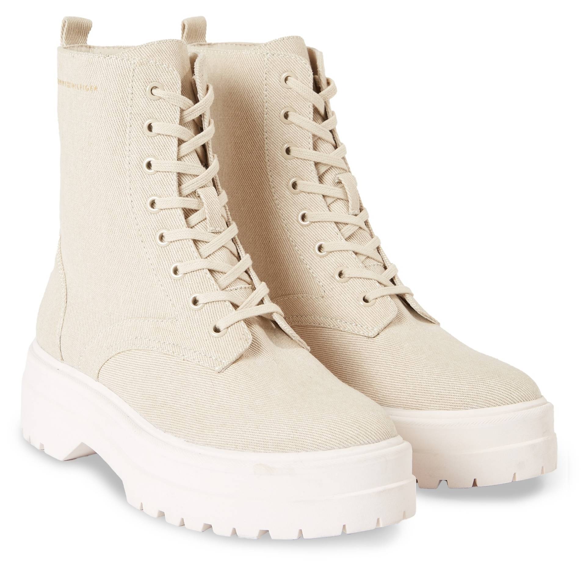 Tommy Hilfiger Schnürboots »FEMININE ESSENTIAL CANVAS BOOT«, mit Profilsohle Tommy Hilfiger Schnürboots »FEMININE ESSENTIAL CANVAS BOOT«, mit Profilsohle von Tommy Hilfiger