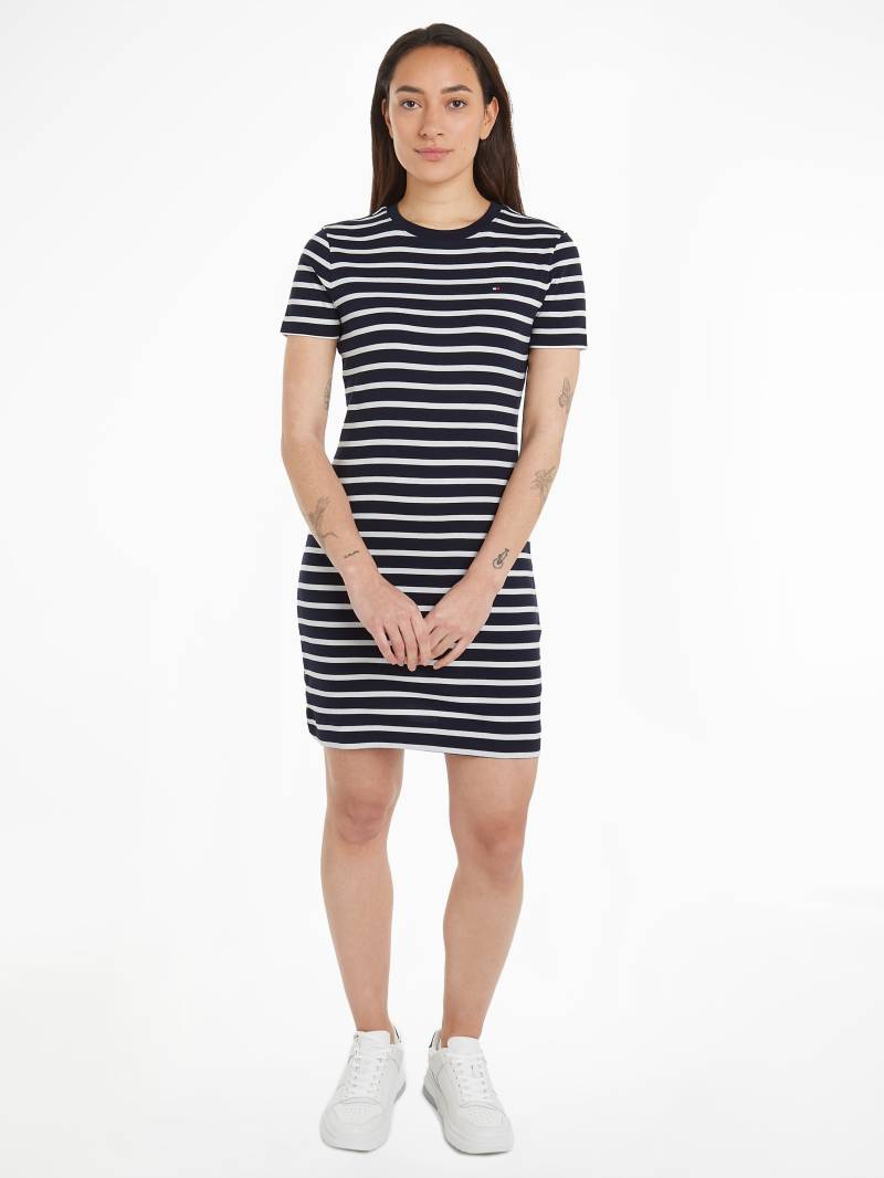 Tommy Hilfiger Shirtkleid »NEW CODY STR SLIM SHORT DRS SS«, mit allover Streifendessin, Logo-Flag von Tommy Hilfiger