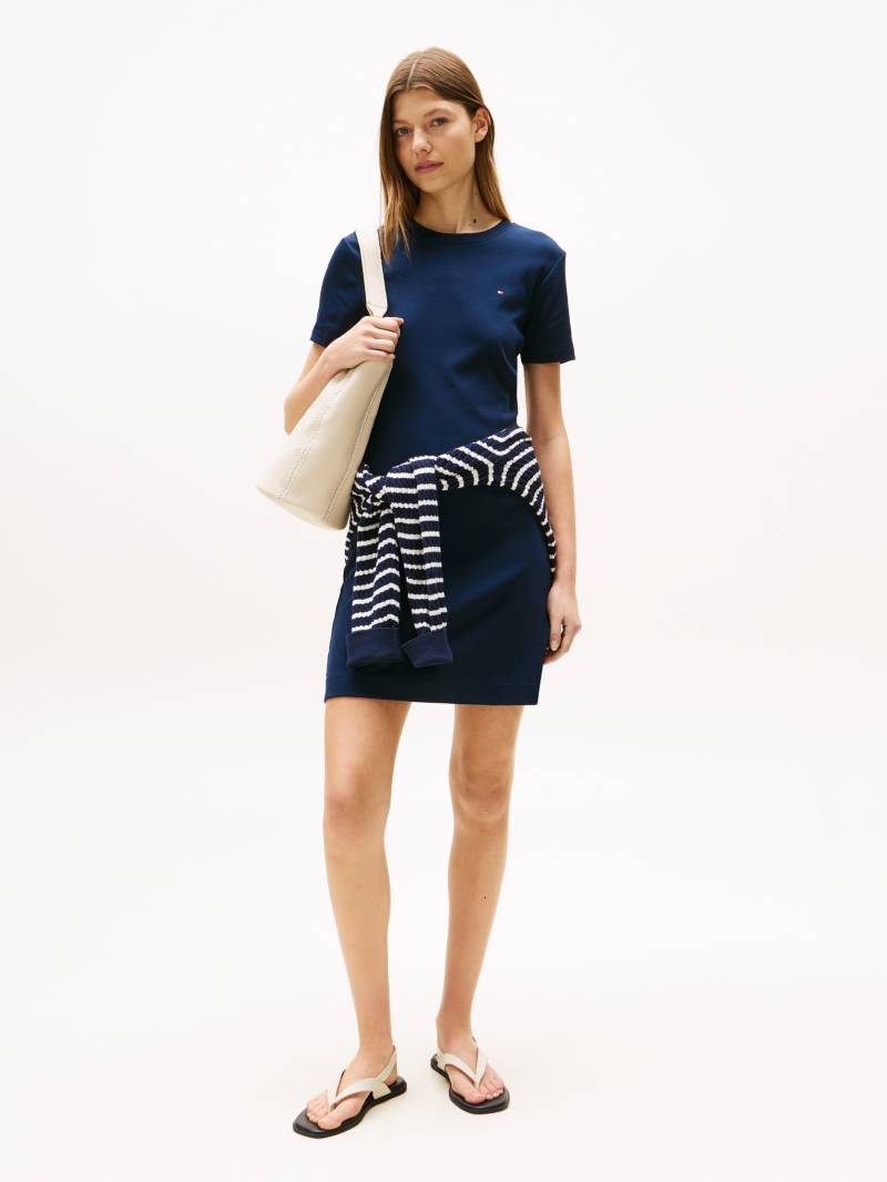 Tommy Hilfiger Shirtkleid »NEW CODY STR SLIM SHORT DRS SS«, mit allover Streifendessin, Logo-Flag von Tommy Hilfiger