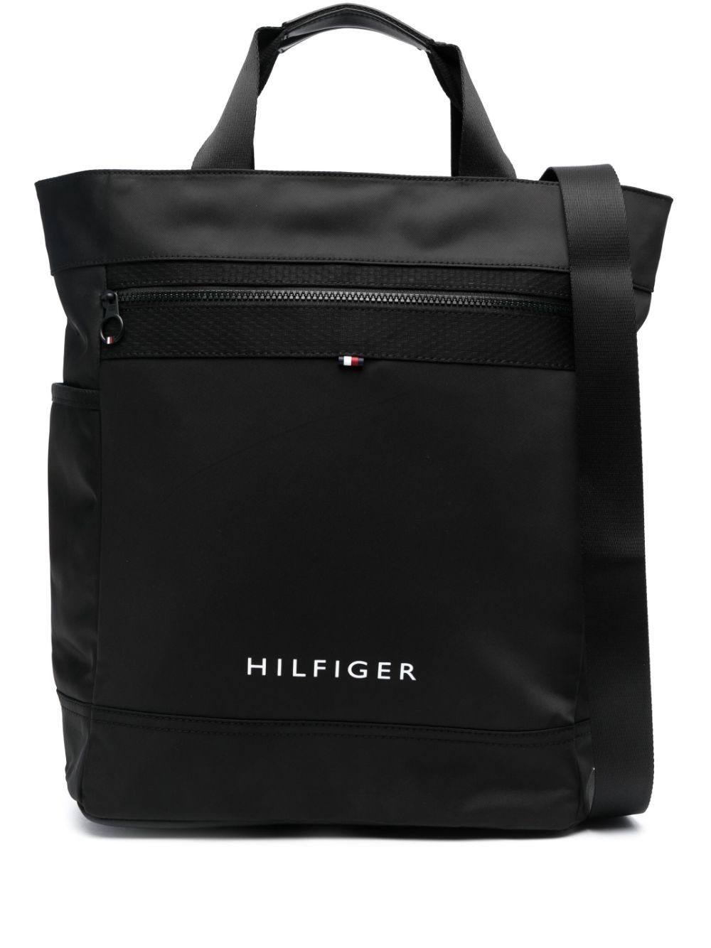 Tommy Hilfiger Skyline logo-print tote bag - Black von Tommy Hilfiger