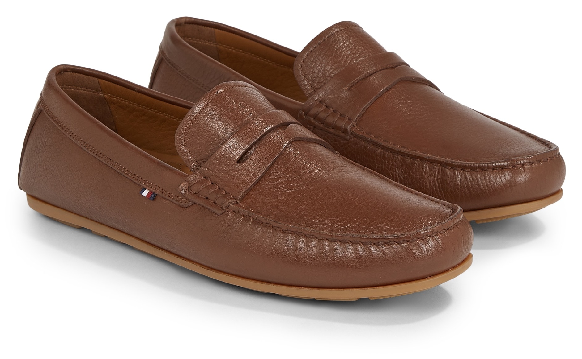 Tommy Hilfiger Slipper »CASUAL HILFIGER LEATHER DRIVER« von Tommy Hilfiger