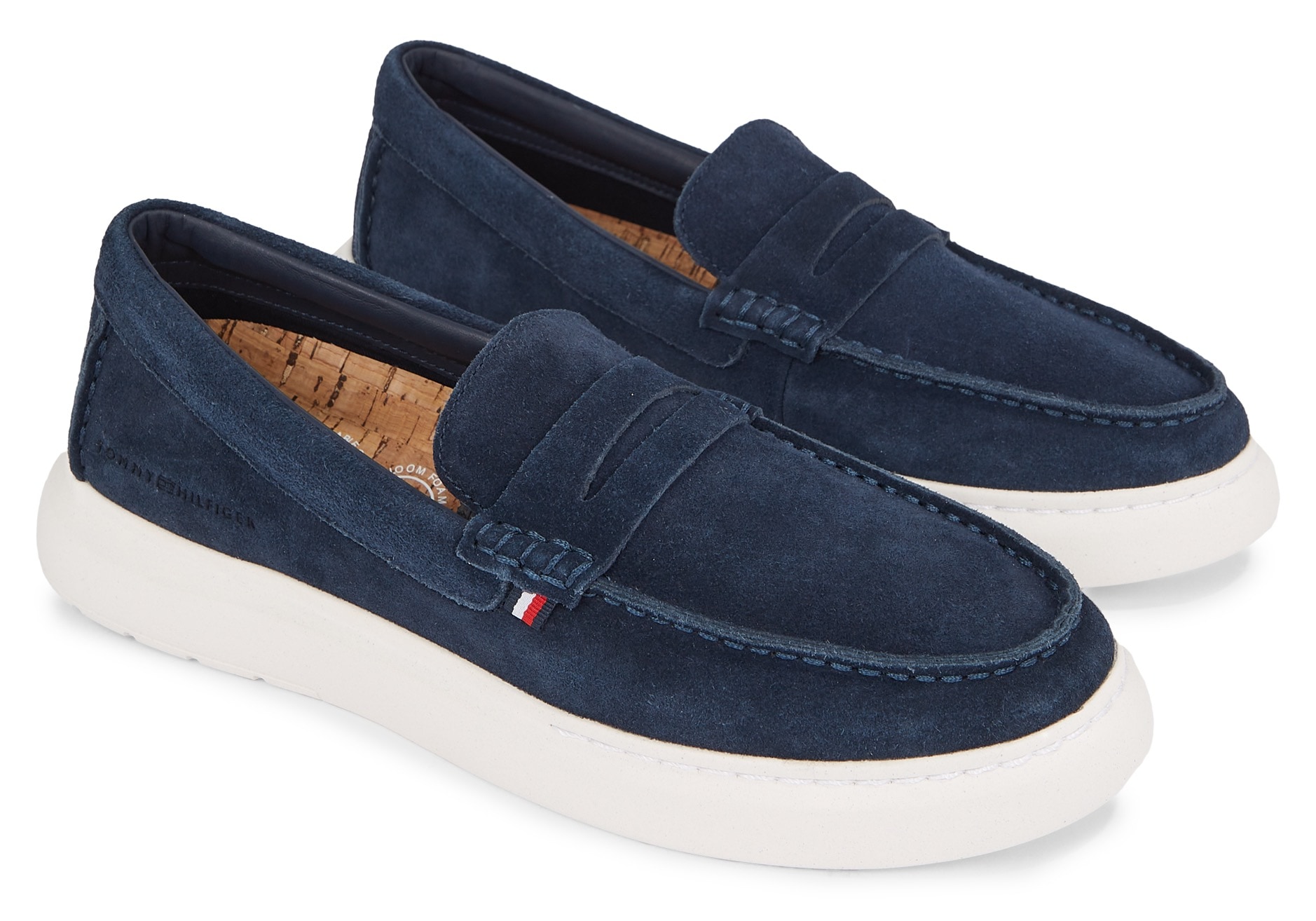 Tommy Hilfiger Slipper »HILFIGER SUEDE HYBRID LOAFER« von Tommy Hilfiger