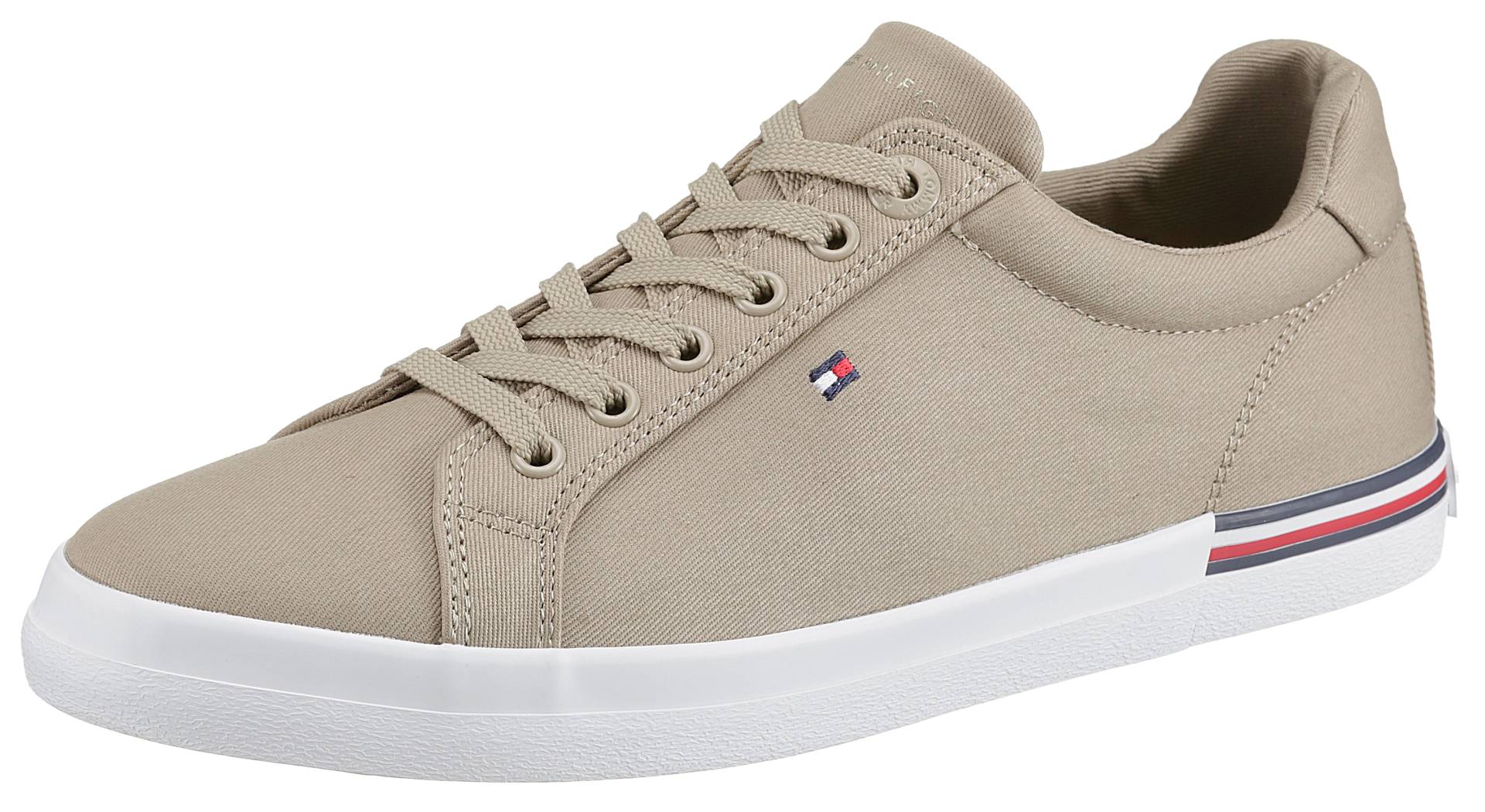 Tommy Hilfiger Sneaker »ESSENTIAL STRIPES SNEAKER«, mit Streifen in der Laufsohle, Freizeitschuh, Halbschuh, Schnürschuh von Tommy Hilfiger